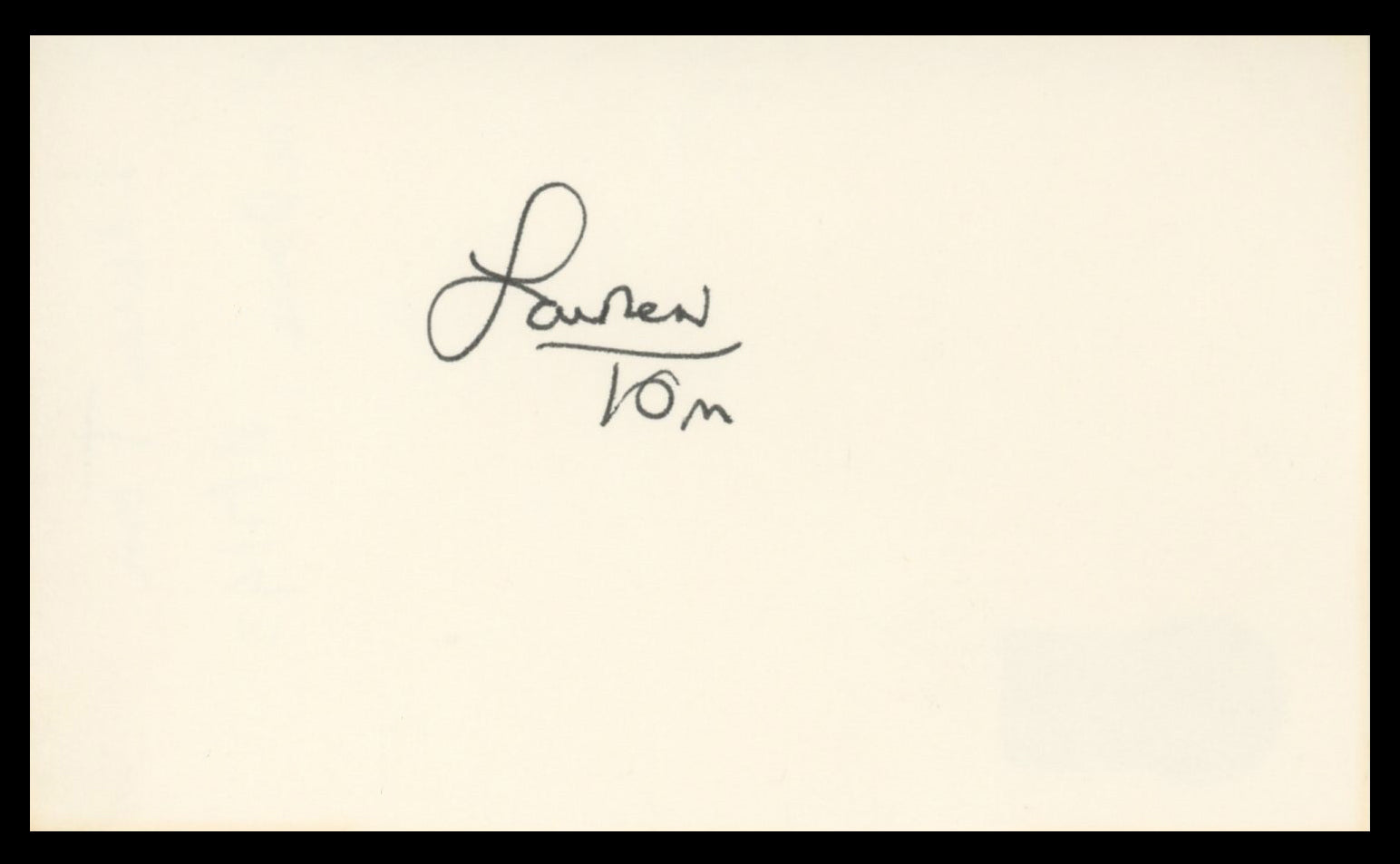Lauren Tom Futurama Authentic Signed 3x5 Index Card Autographed BAS #BV59055
