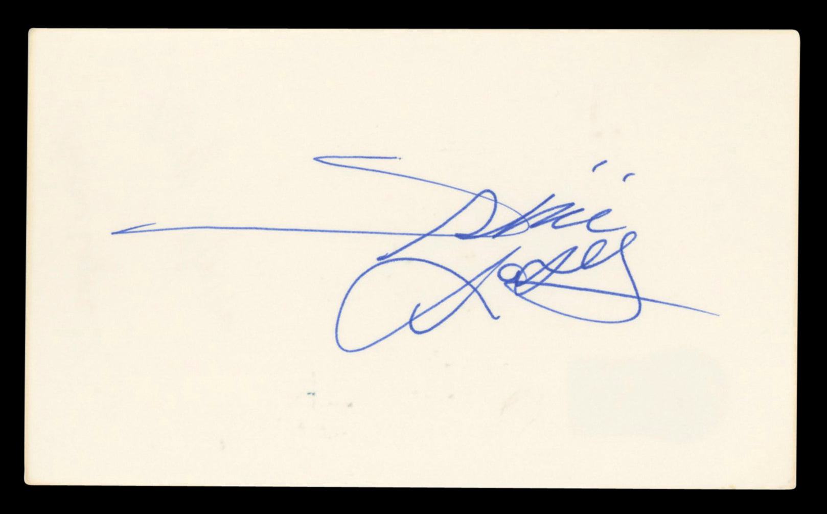 Trini Lopez The Big Beats Authentic Signed 3x5 Index Card BAS #BV03072
