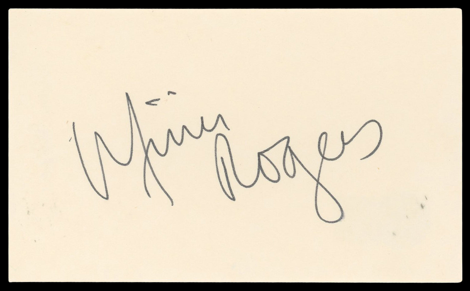 Mimi Rogers Lost in Space Authentic Signed 3x5 Index Card BAS #BN06544