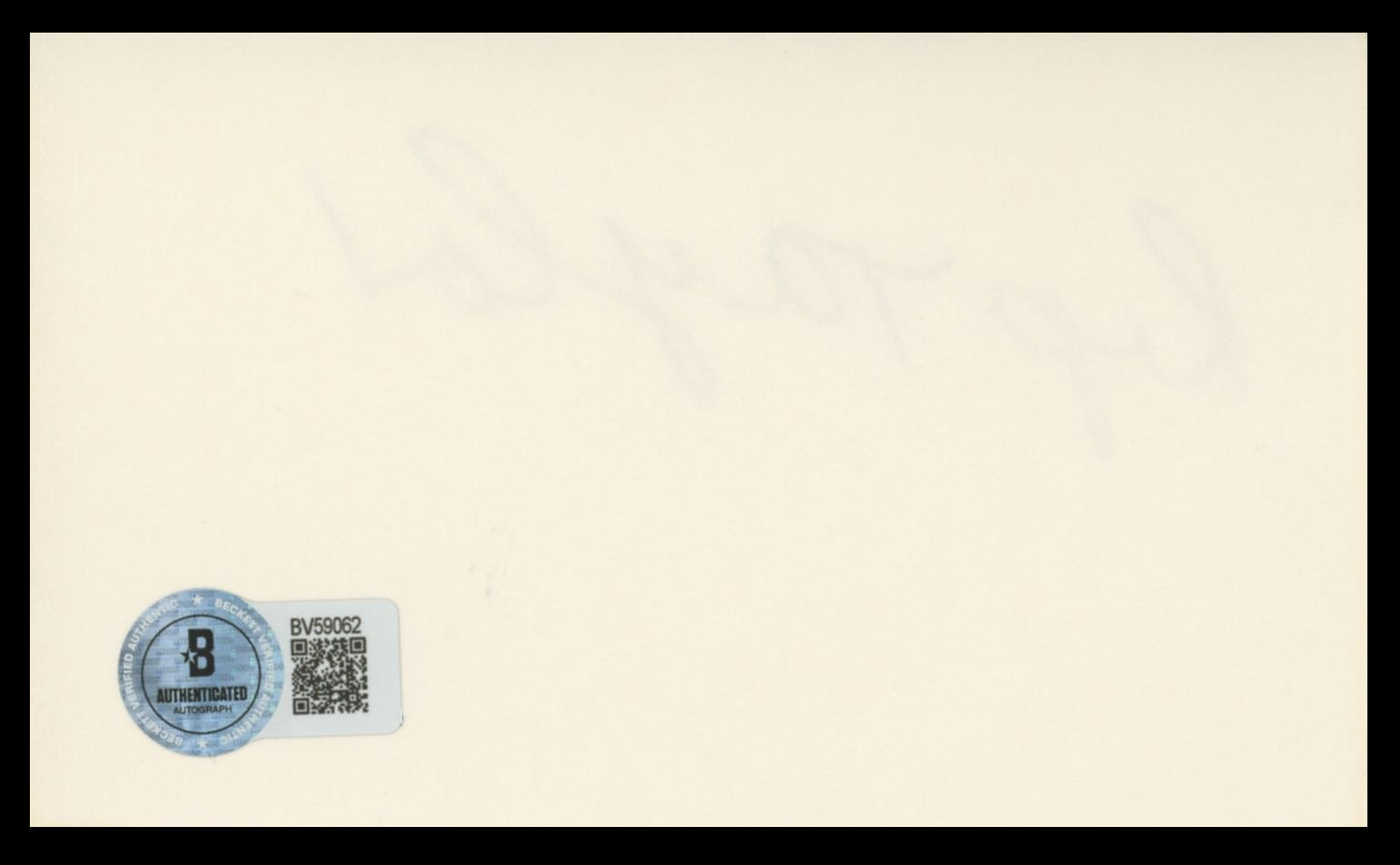Rip Taylor Jackass: The Movie Authentic Signed 3x5 Index Card BAS #BV59062