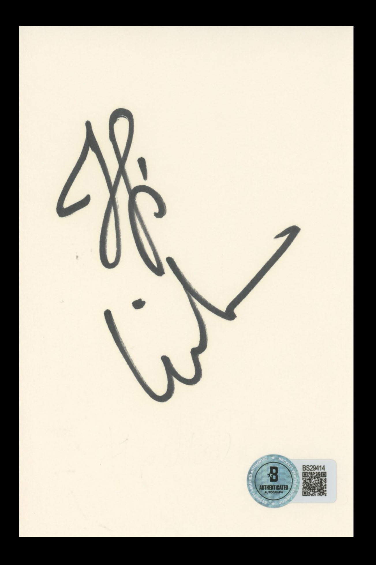Flip Wilson The Flip Wilson Show Authentic Signed 4x6 Index Card BAS #BS29414
