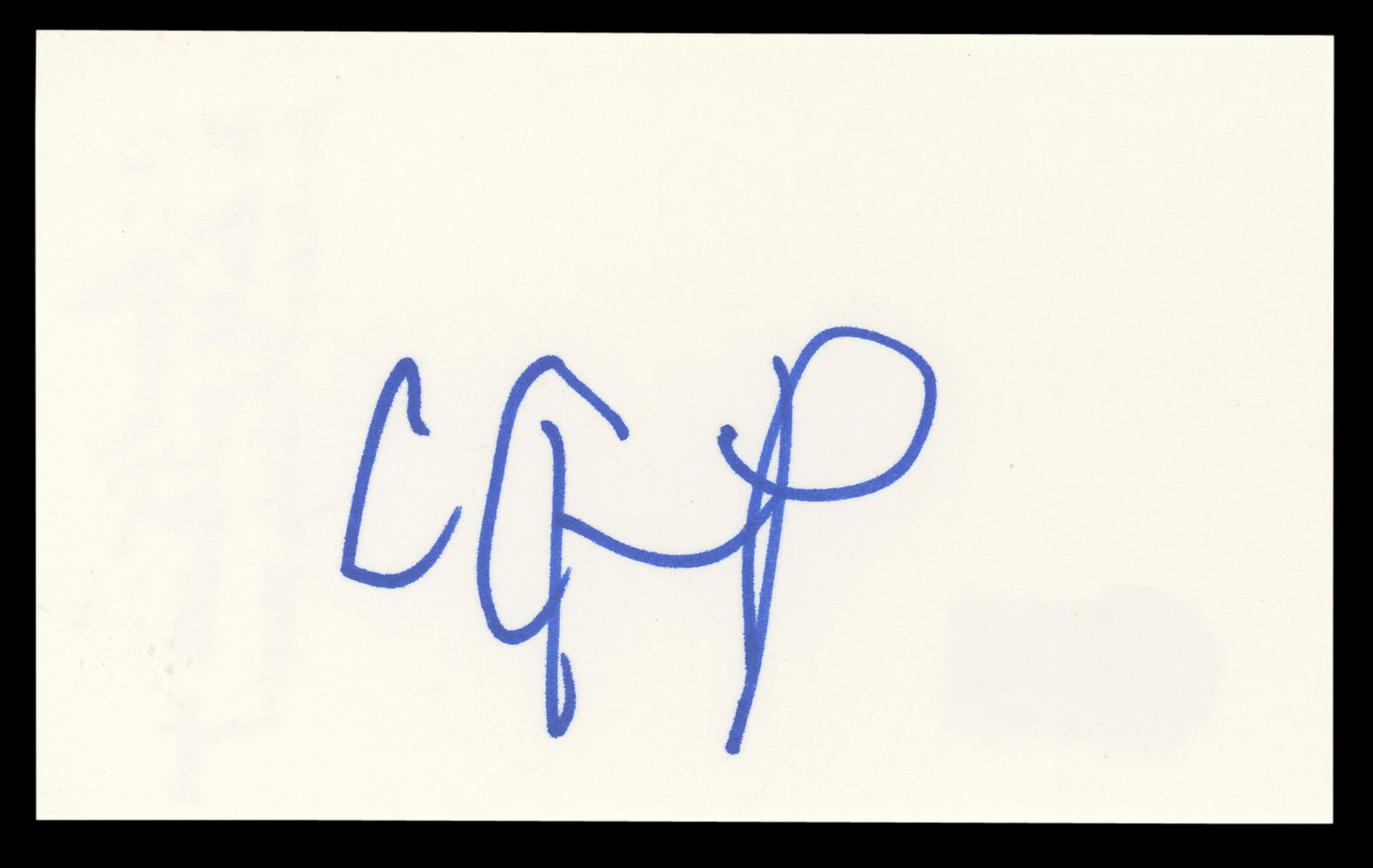 CCH Pounder The Shield Authentic Signed 3x5 Index Card Autographed BAS #BL98841