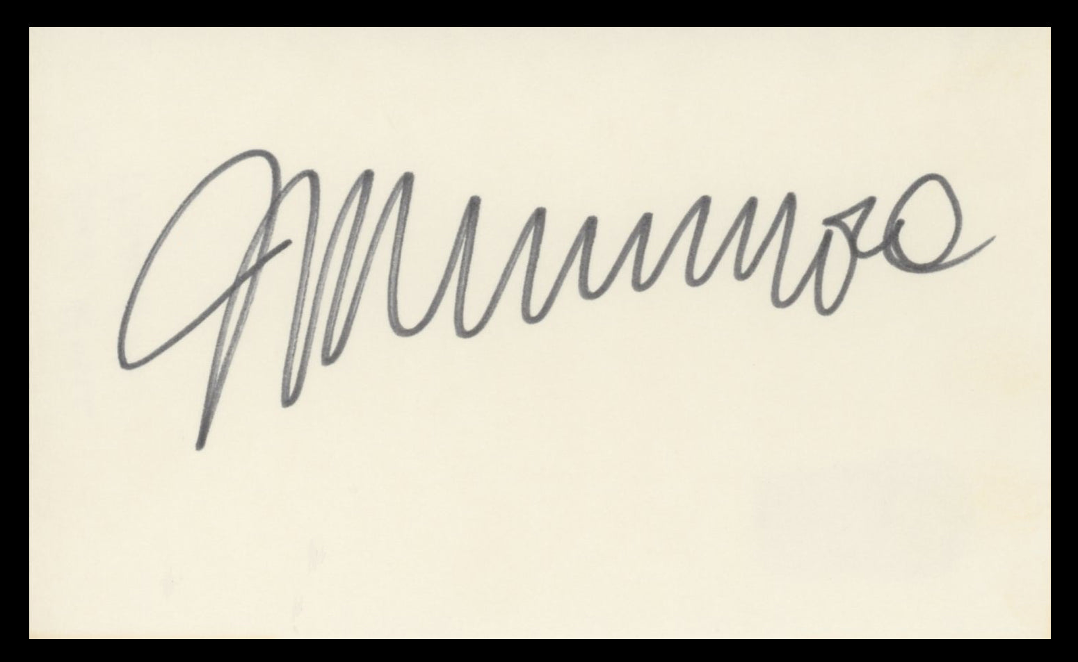 Michael Moore Roger & Me Authentic Signed 3x5 Index Card BAS #BV59065