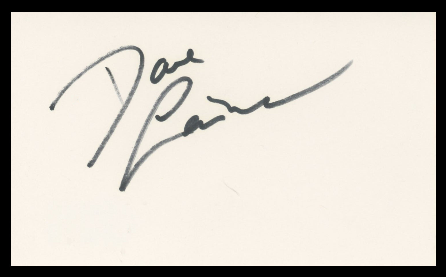 David Leisure Empty Nest Authentic Signed 3x5 Index Card BAS #BV59067
