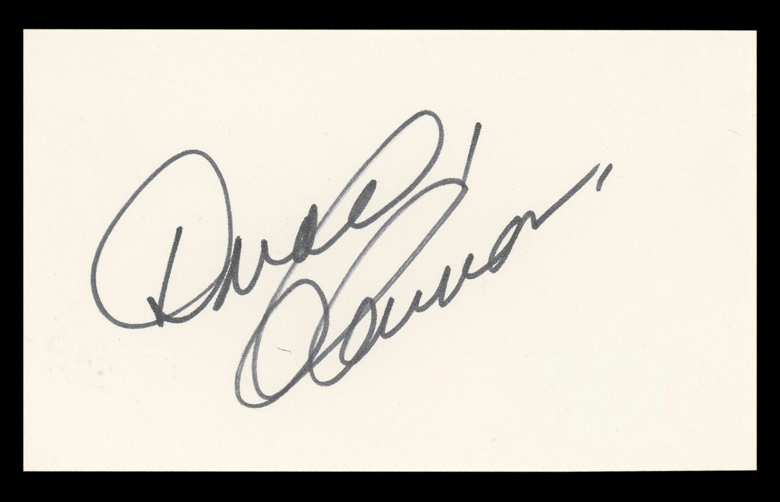 Donald O'Connor Singin' in the Rain Authentic Signed 3x5 Index Card BAS #BL98836