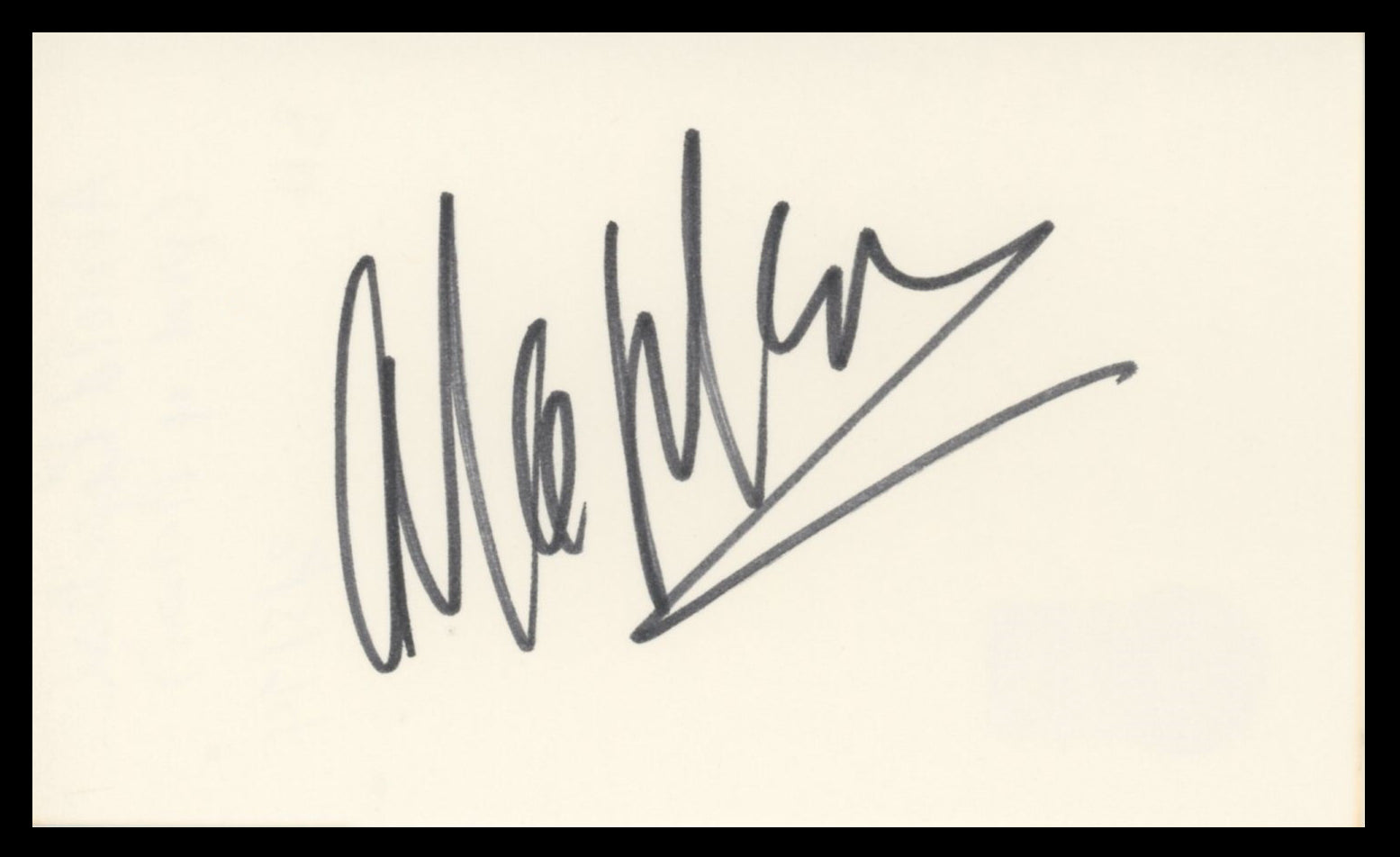 Arnold Kopelson Platoon Authentic Signed 3x5 Index Card BAS #BV59071