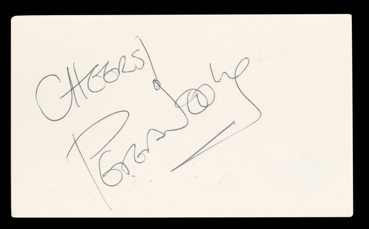Peter Noone Herman's Hermits "Cheers!" Signed 3x5 Index Card BAS #BV03450