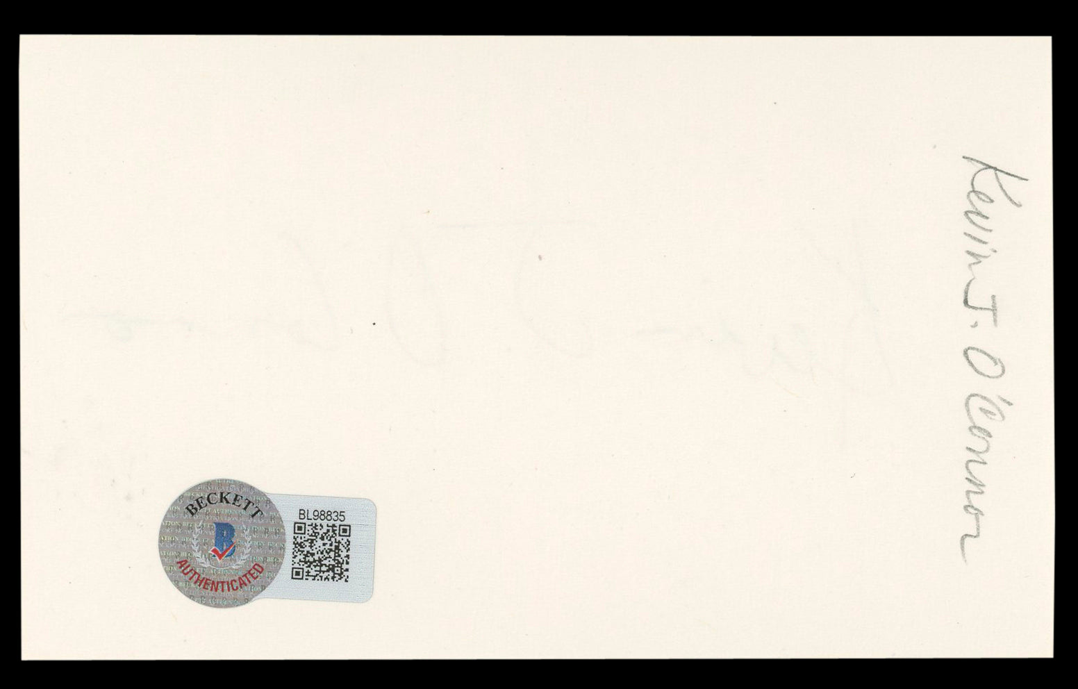 Kevin J. O'Connor The Mummy Authentic Signed 3x5 Index Card BAS #BL98835