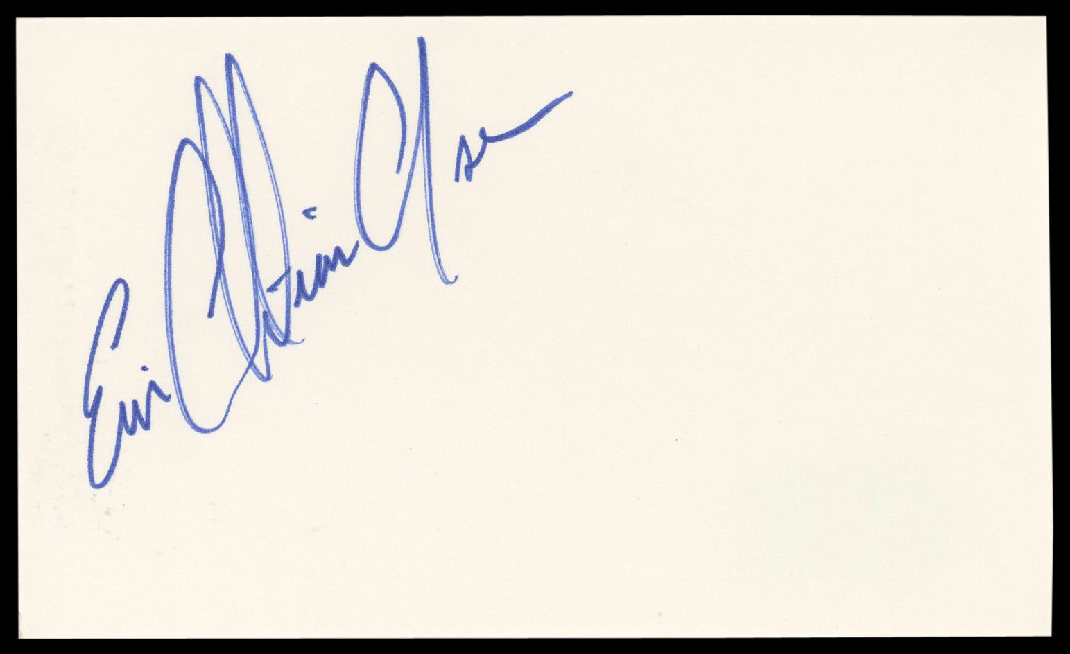 Eric Christian Olsen NCIS: Los Angeles Signed 3x5 Index Card BAS #BL98834