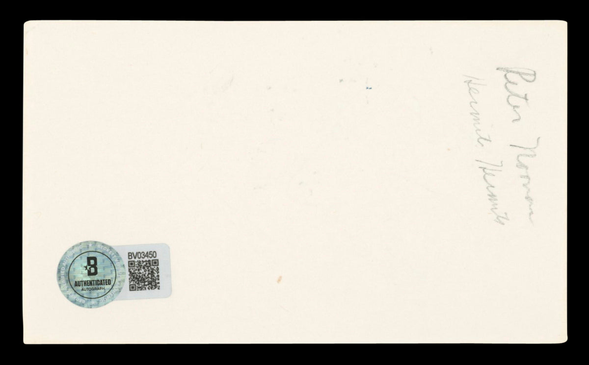 Peter Noone Herman's Hermits "Cheers!" Signed 3x5 Index Card BAS #BV03450