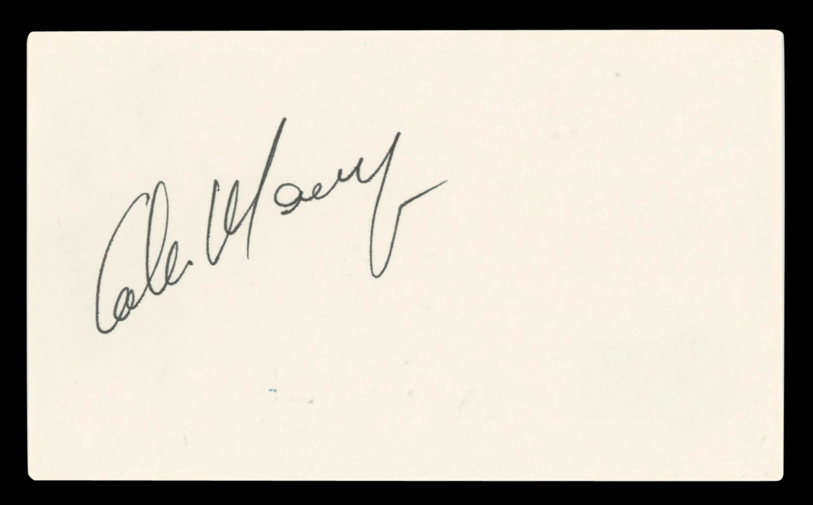 Colm Meaney How Harry Became a Tree Authentic Signed 3x5 Index Card BAS #BV03454