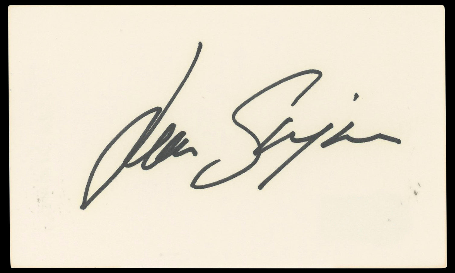 Jean Simmons Spartacus Authentic Signed 3x5 Index Card Autographed BAS #BN33307