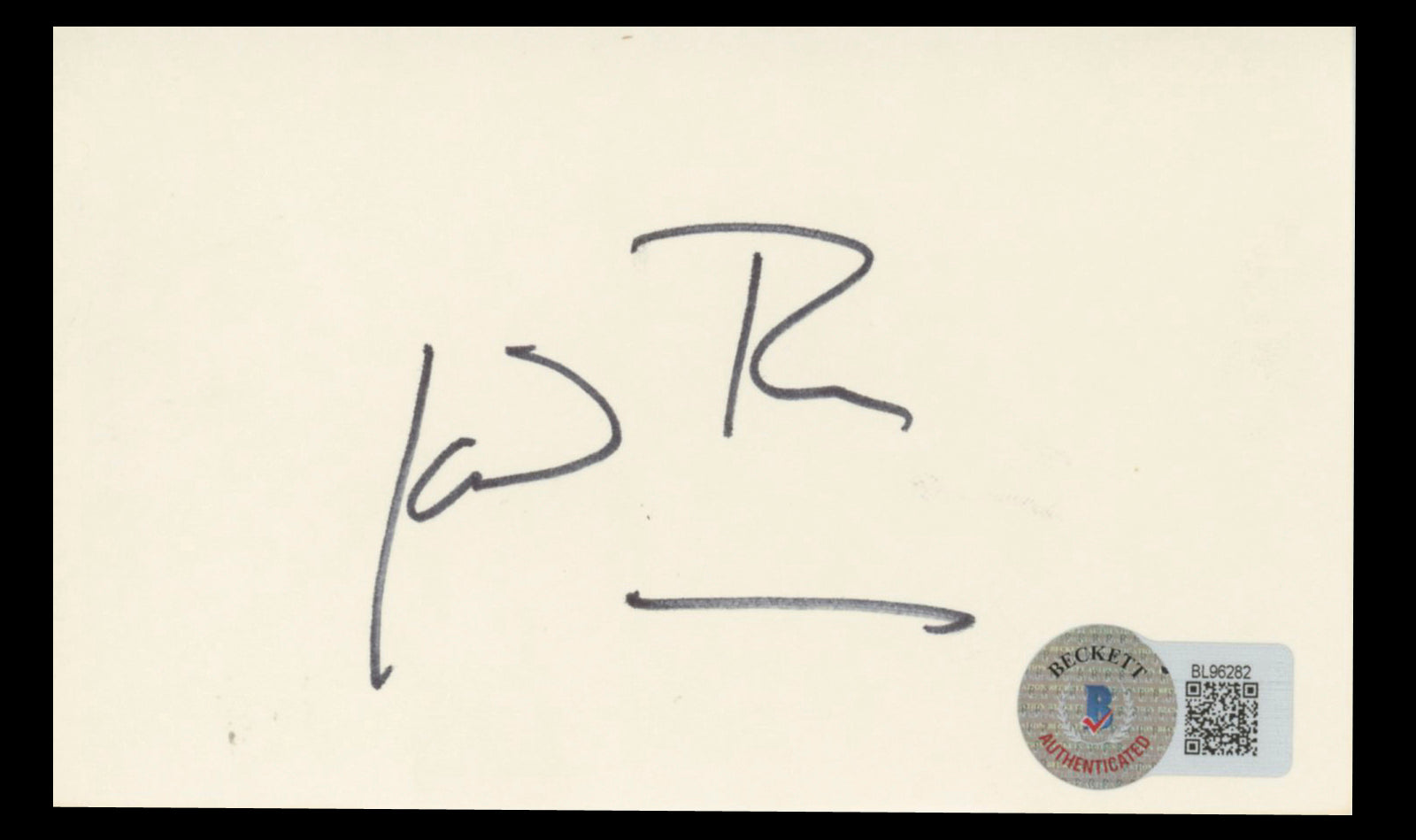 Joan Rivers The Tonight Show Authentic Signed 3x5 Index Card BAS #BL96282