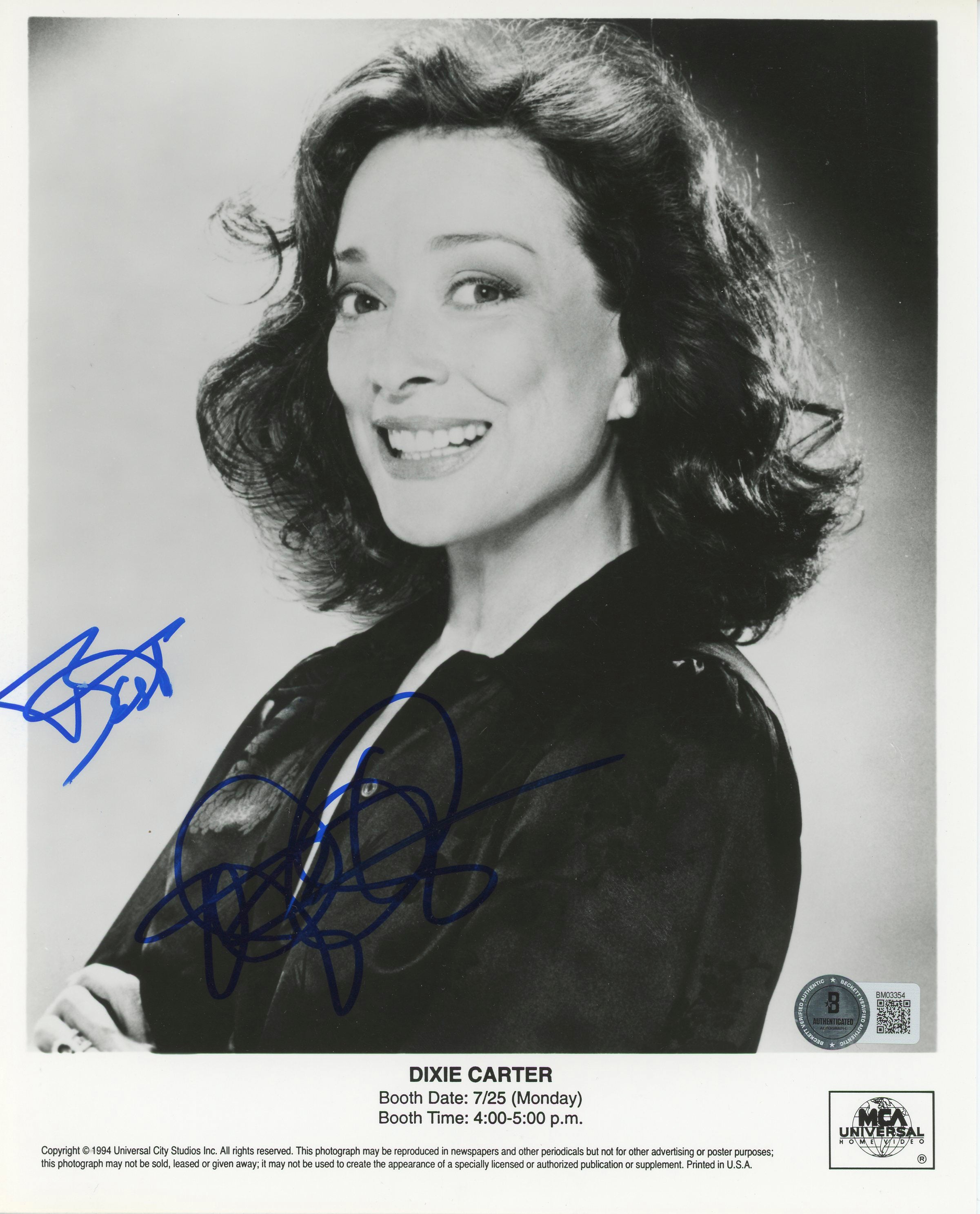 Dixie Carter Desperate Housewives Authentic Signed 8x10 Photo BAS #BM03354