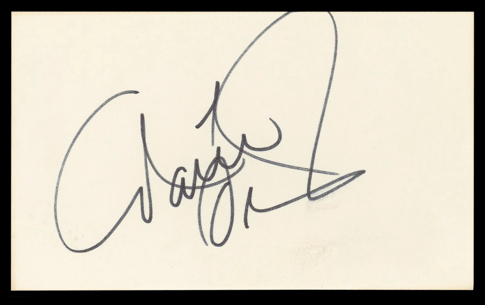 Marie Osmond Donny and Marie Authentic Signed 3x5 Index Card BAS #BL98826