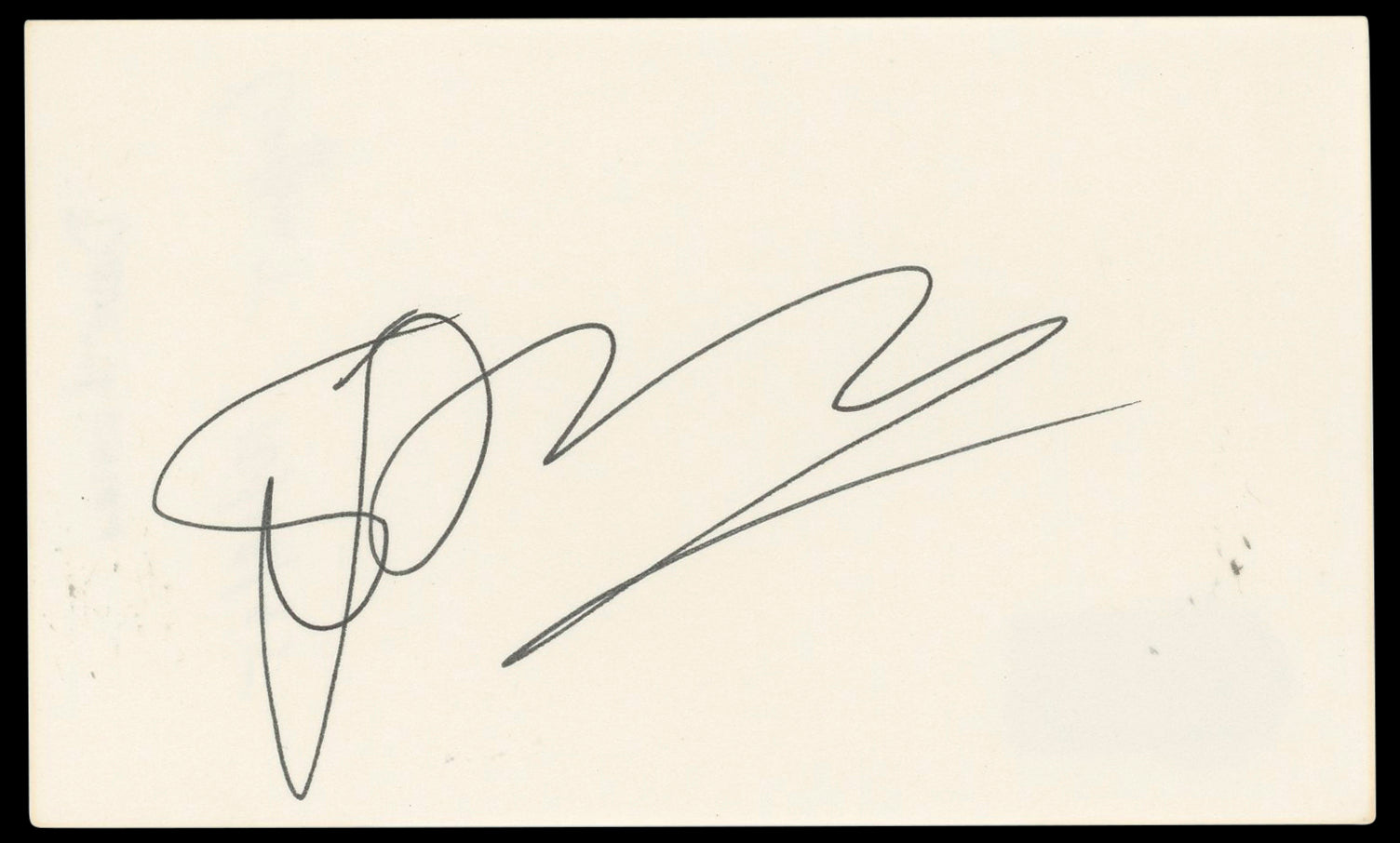 Dave Thomas Rat Race Authentic Signed 3x5 Index Card Autographed BAS #BN33311