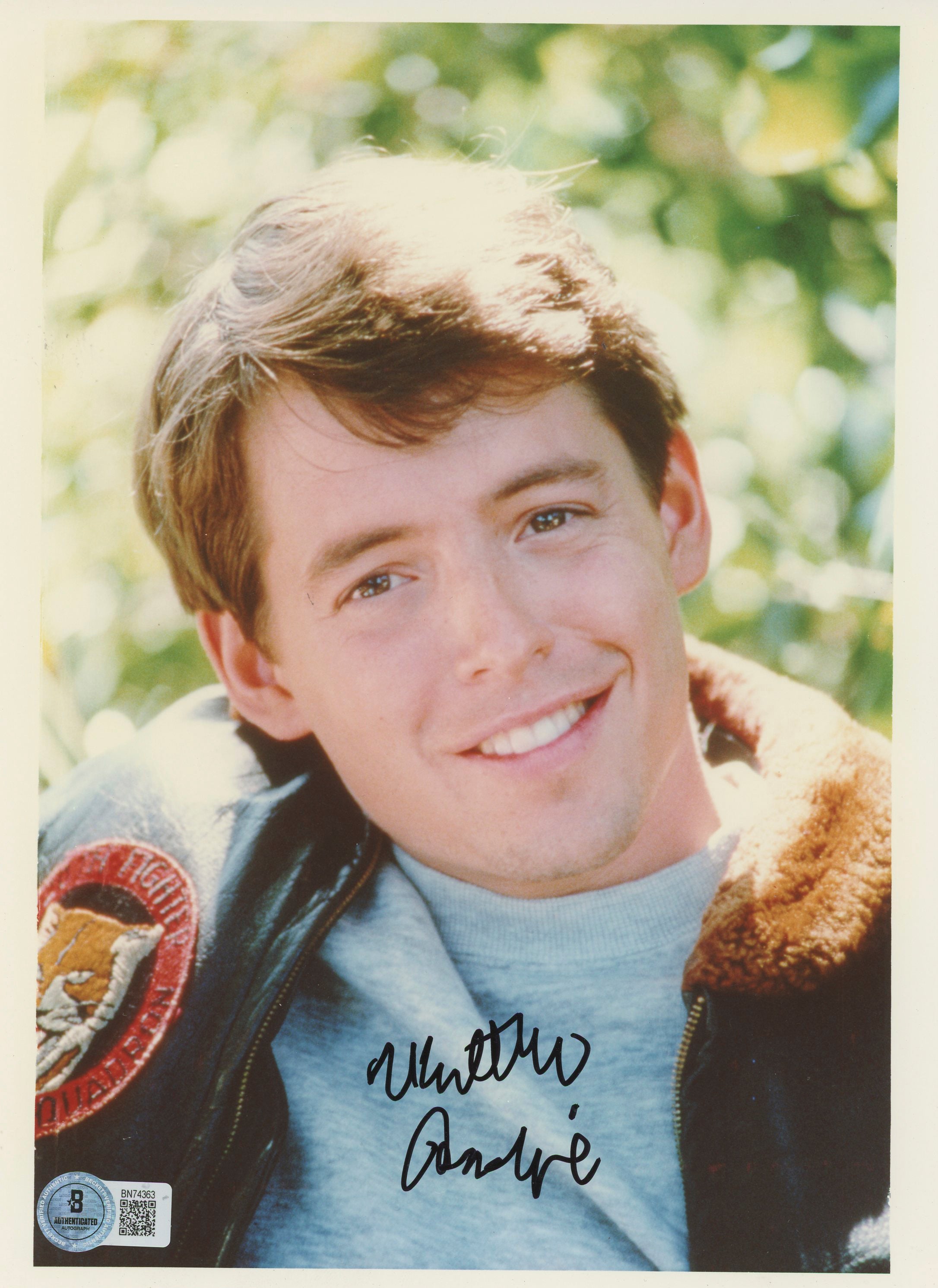 Matthew Broderick Ferris Bueller's Day Off Signed 8x10 Photo BAS #BN74363
