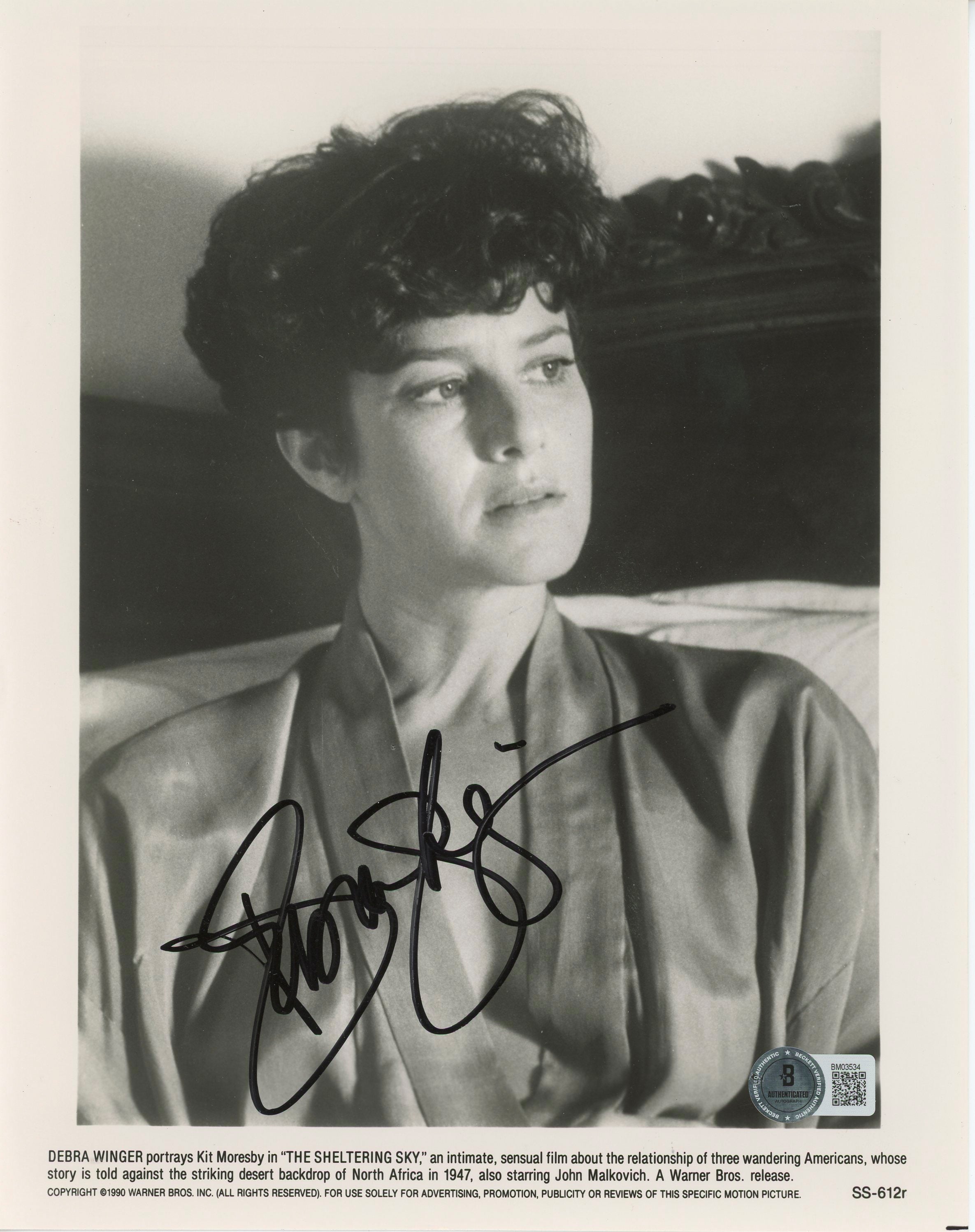 Debra Winger The Sheltering Sky Authentic Signed 8x10 Photo BAS #BM03534