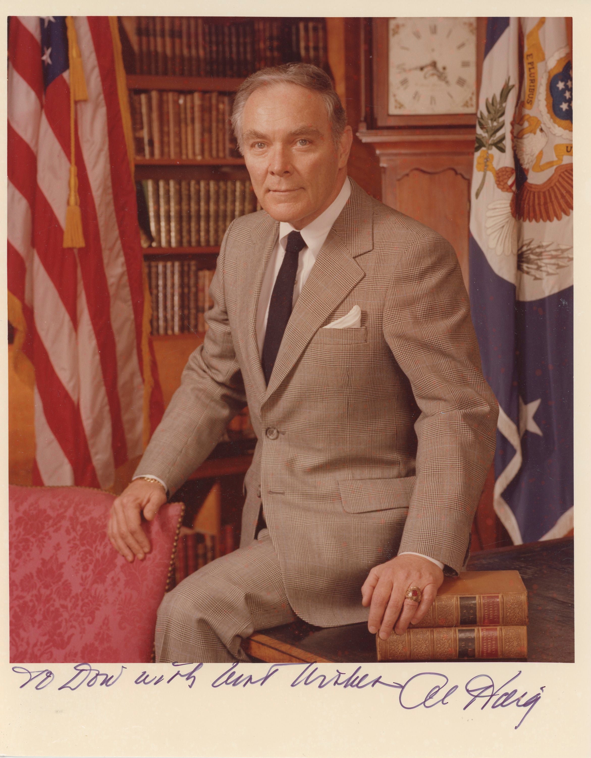 Alexander Haig U.S. Secretary of State Authentic Signed 8x10 Photo BAS #BM03838