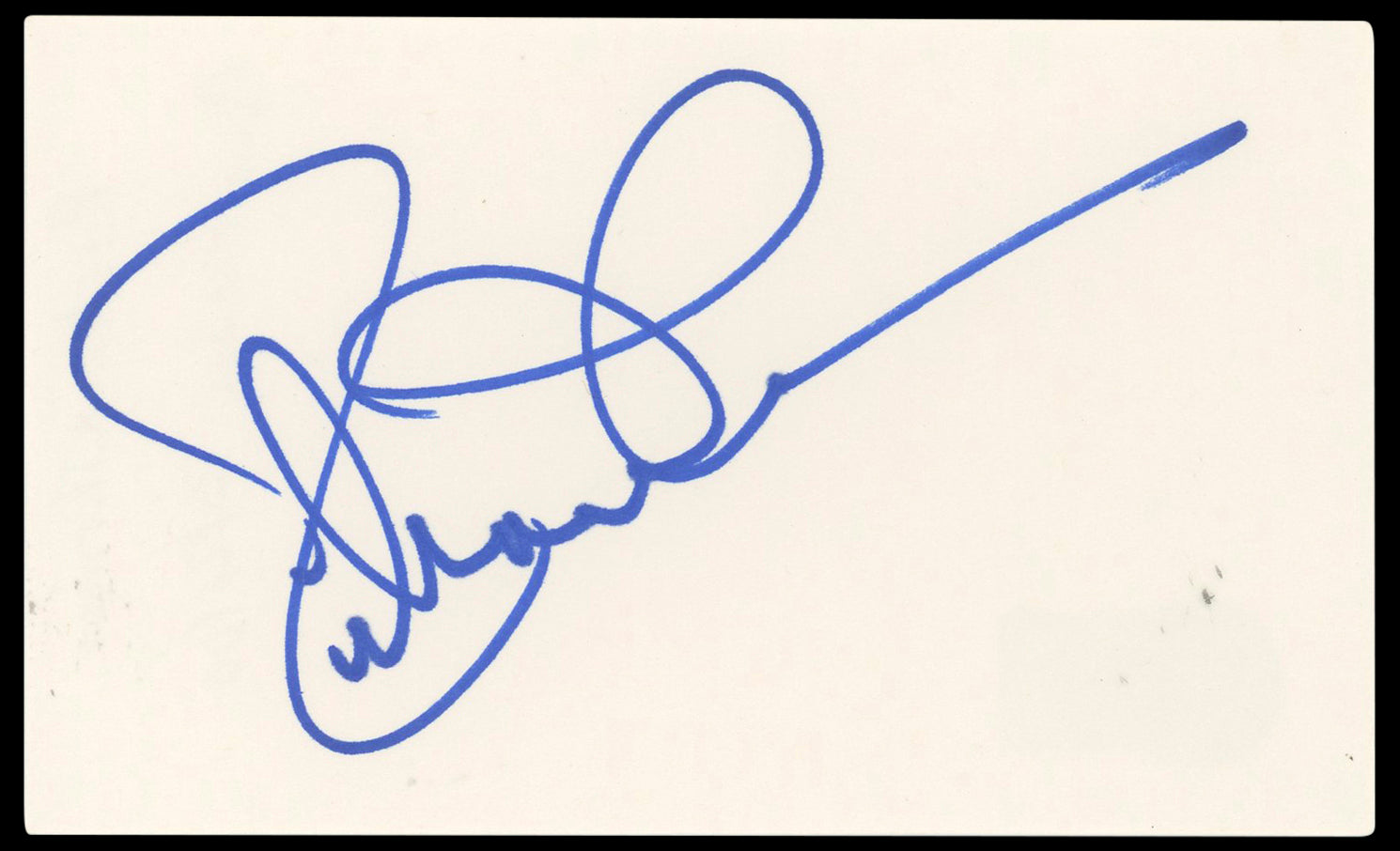 Richard Thomas The Waltons Authentic Signed 3x5 Index Card BAS #BN33319