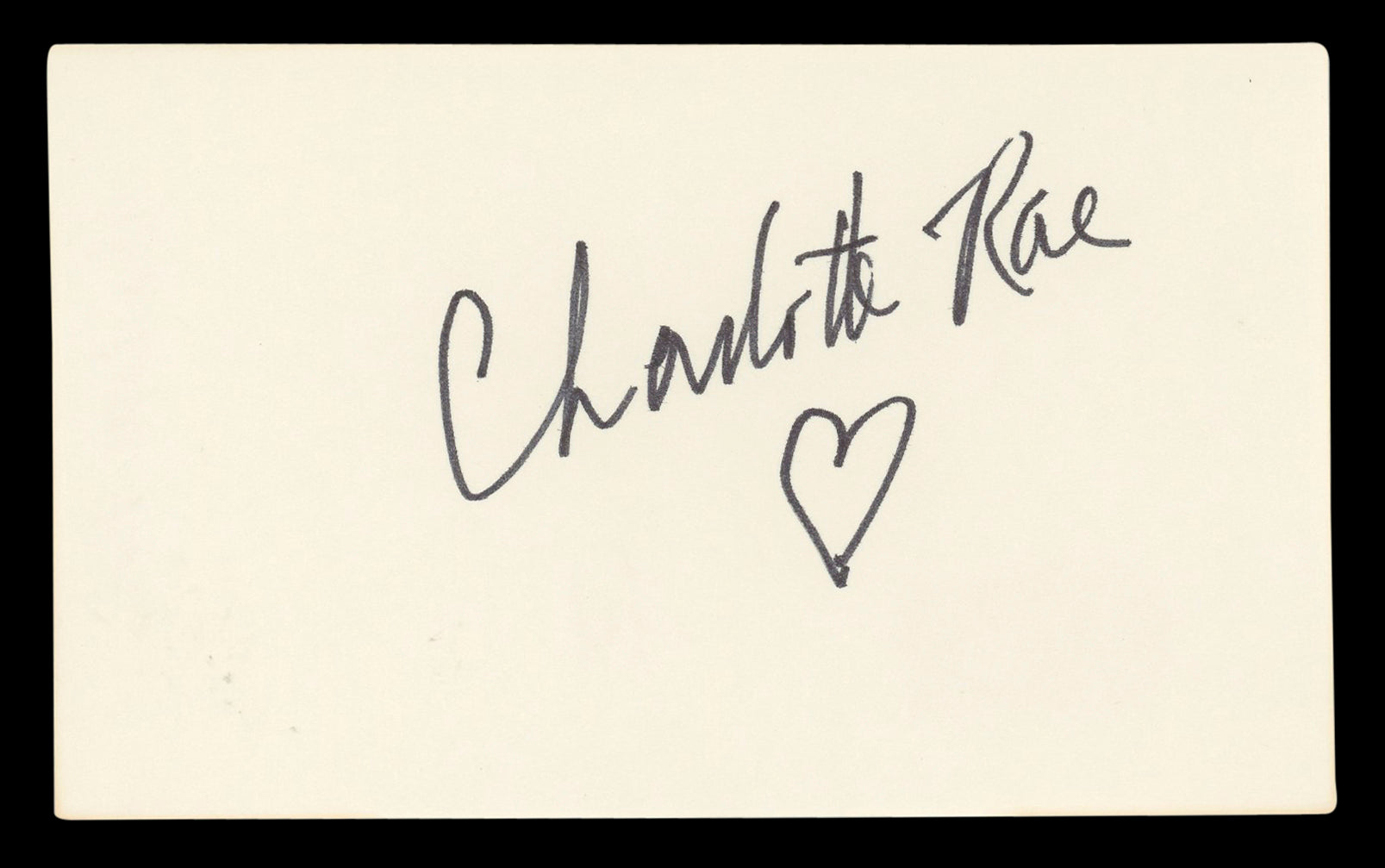Charlotte Rae The Facts of Life Authentic Signed 3x5 Index Card BAS #BL96731
