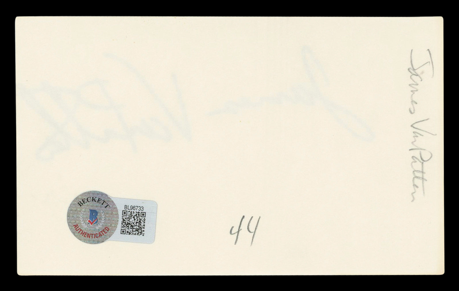James Van Patten Saw IV Authentic Signed 3x5 Index Card Autographed BAS #BL96733