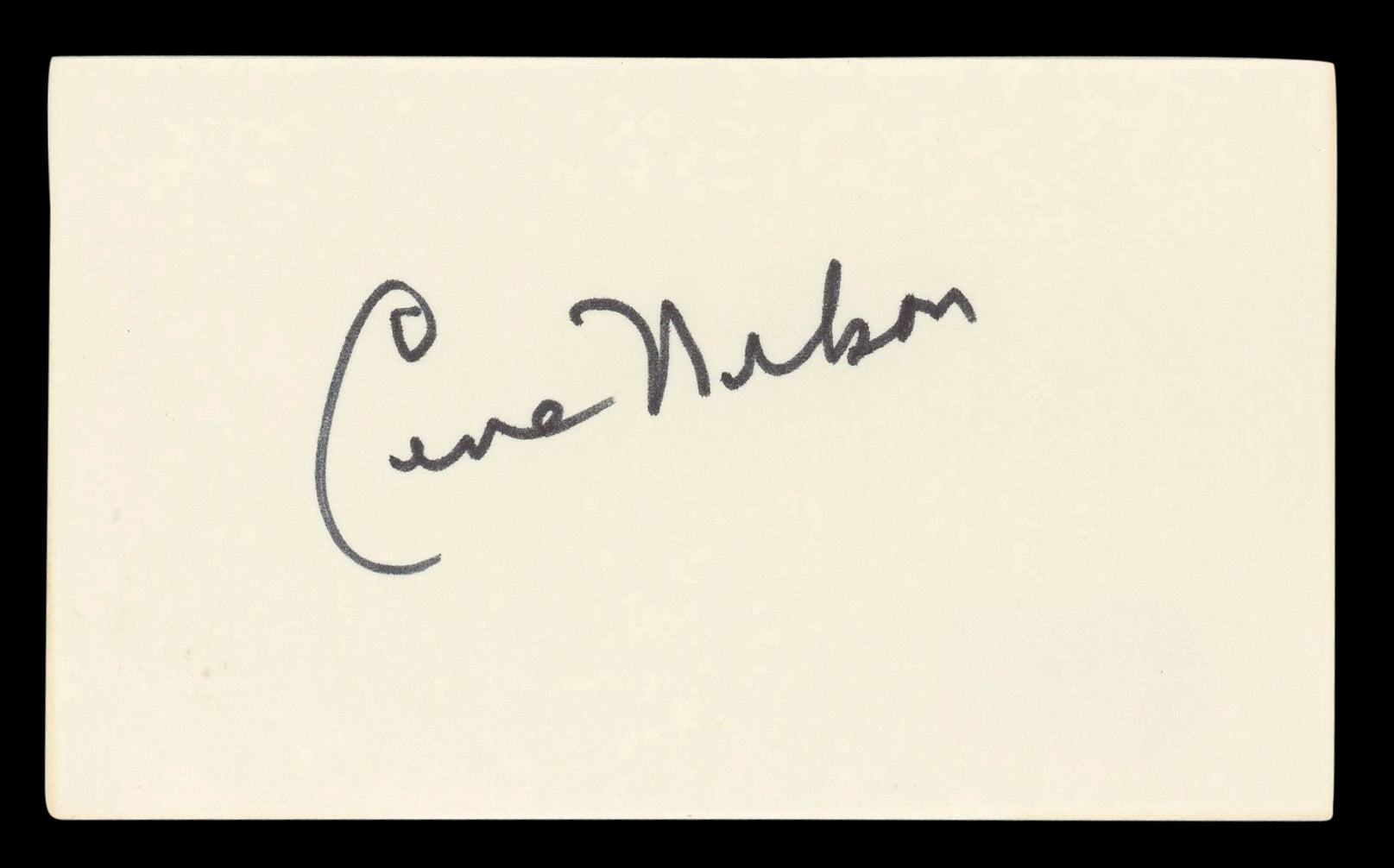 Gene Nelson Tea for Two Authentic Signed 3x5 Index Card Autographed BAS #BL98813