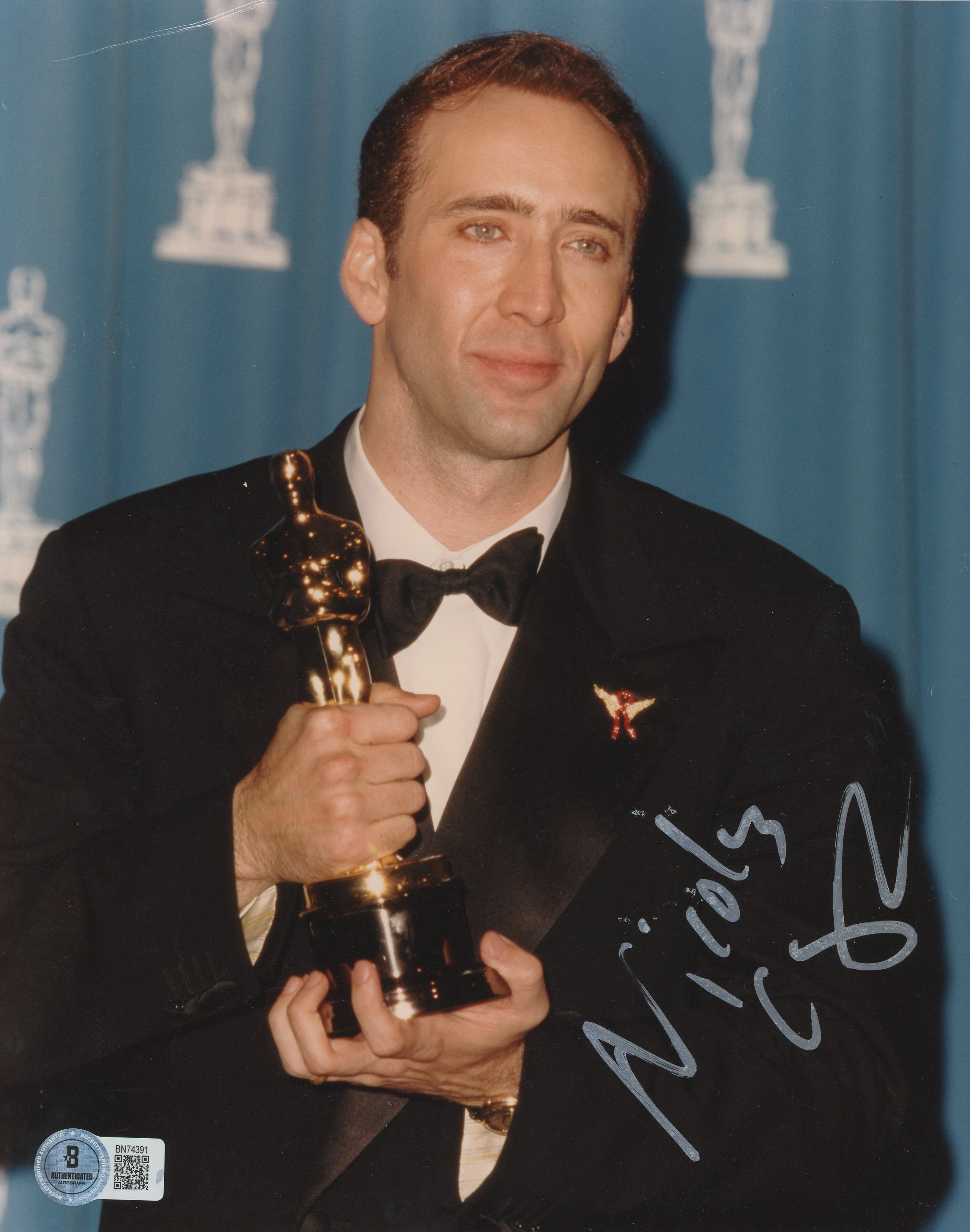 Nicholas Cage Leaving Las Vegas Authentic Signed 8x10 Photo BAS #BN74391