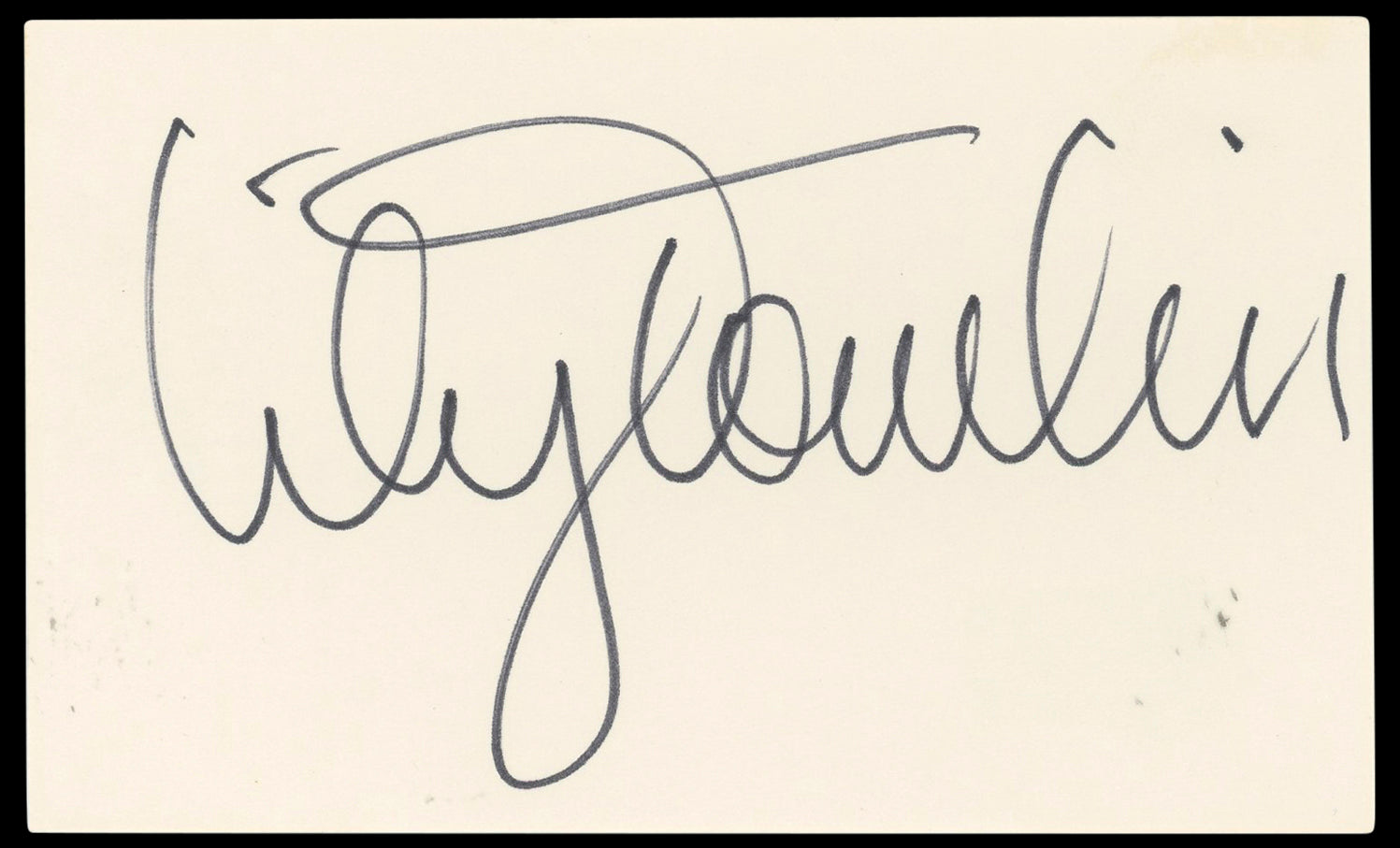 Lily Tomlin Grace & Frankie Authentic Signed 3x5 Index Card BAS #BN33292