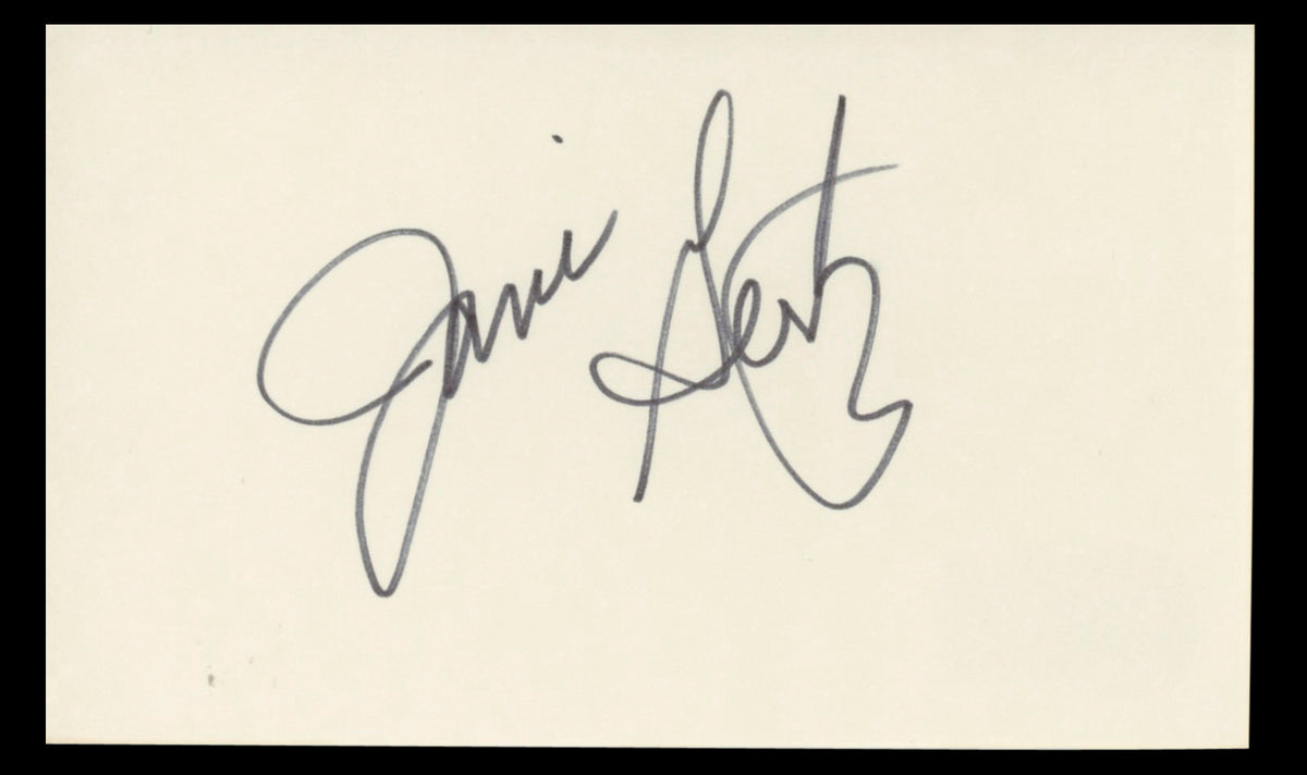 Jami Gertz The Neighbors Authentic Signed 3x5 Index Card BAS #BT01235