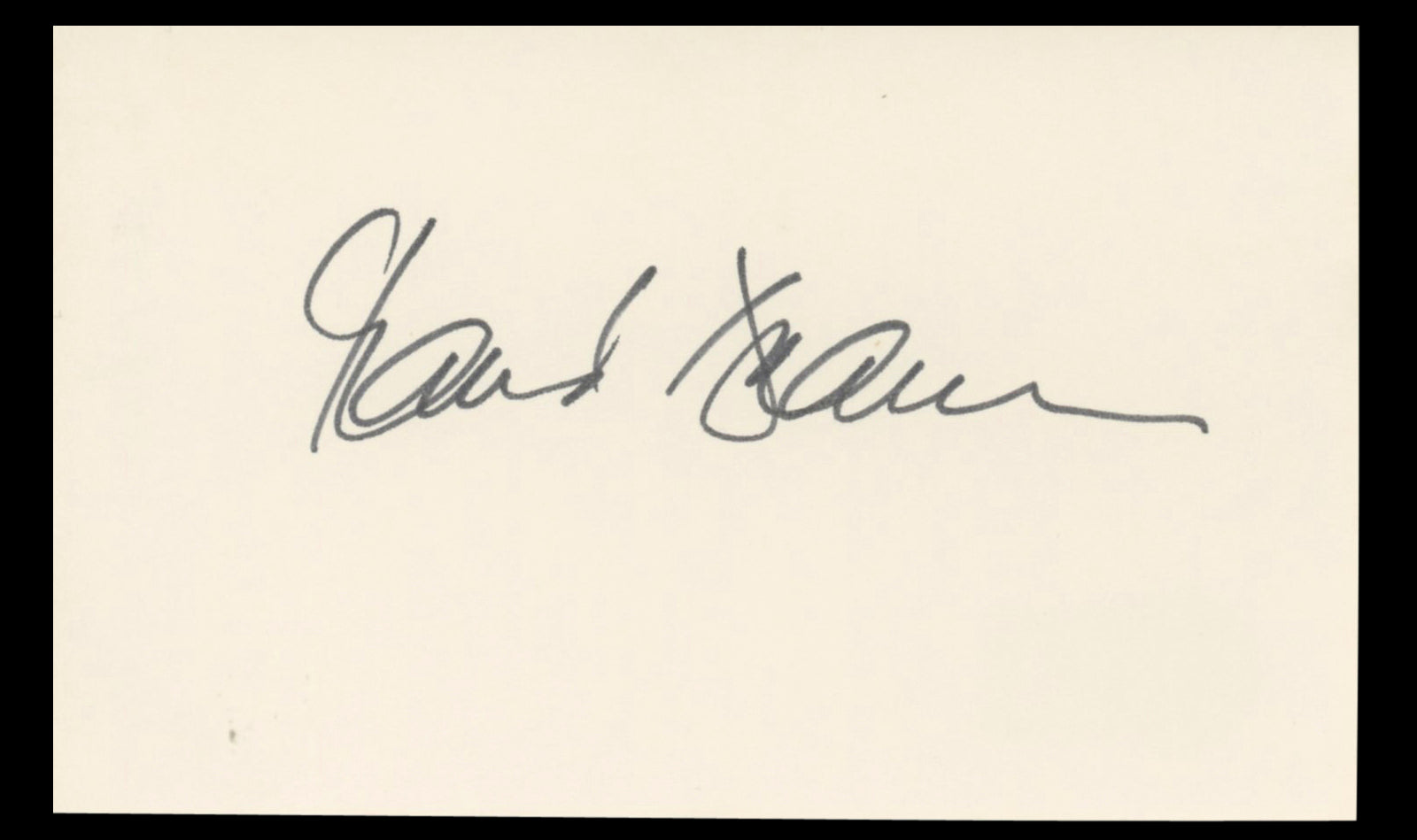 Maud Adams Octopussy Authentic Signed 3x5 Index Card BAS #BT01234