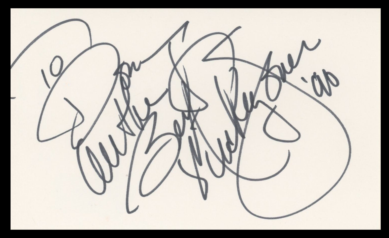 Mickey Jones The First Edition Authentic Signed 3x5 Index Card BAS #BV59010