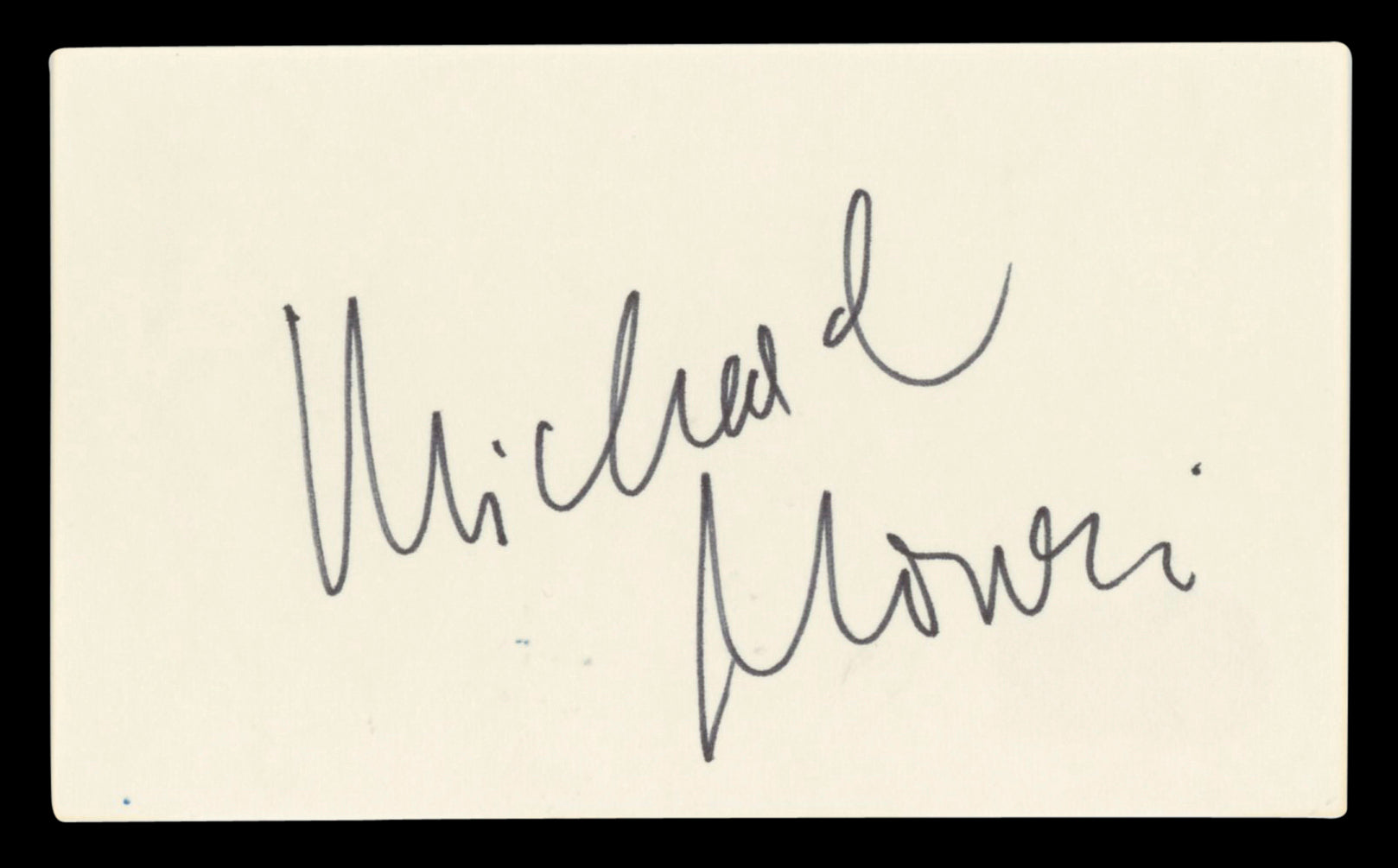 Michael Nouri Flashdance Authentic Signed 3x5 Index Card BAS #BQ67766