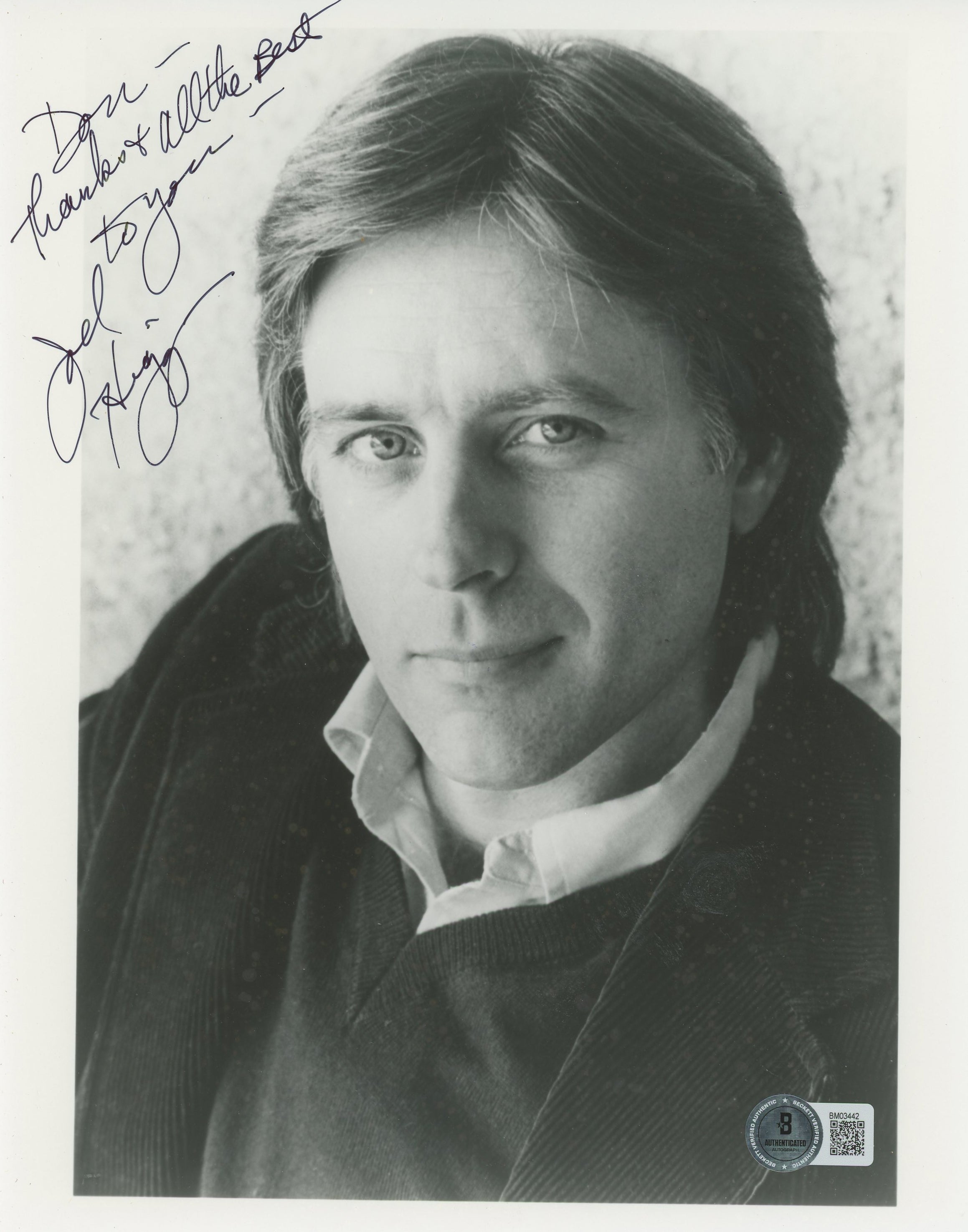 Joel Higgins Silver Spoon Thanks & All The Best Signed 8x10 Photo BAS #BM03442