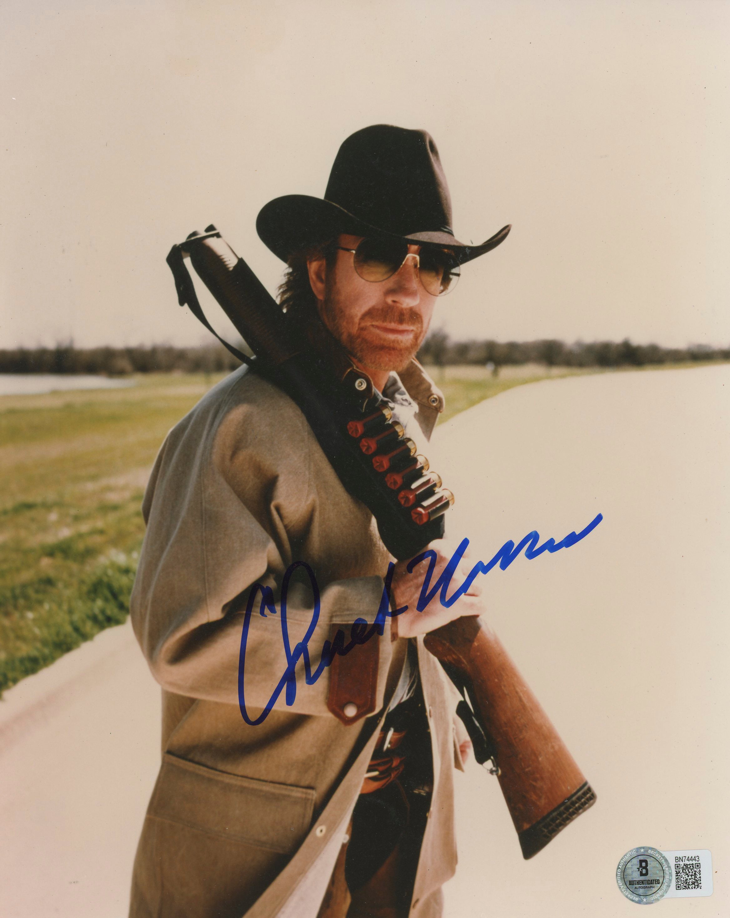 Chuck Norris Walker, Texas Ranger Authentic Signed 8x10 Photo BAS #BN74443