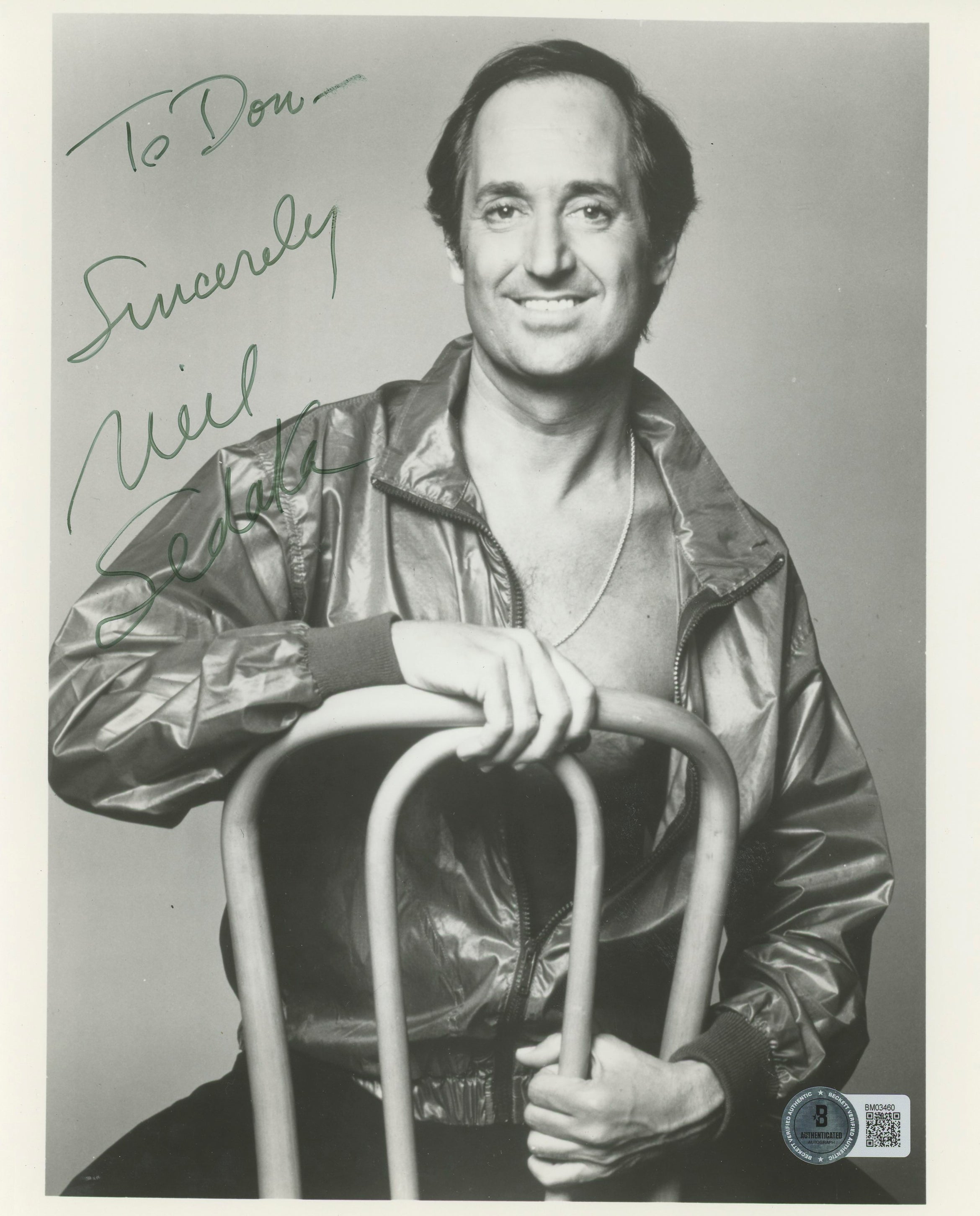 Neil Sedaka Musician "To Don" Authentic Signed 8x10 Photo BAS #BM03460