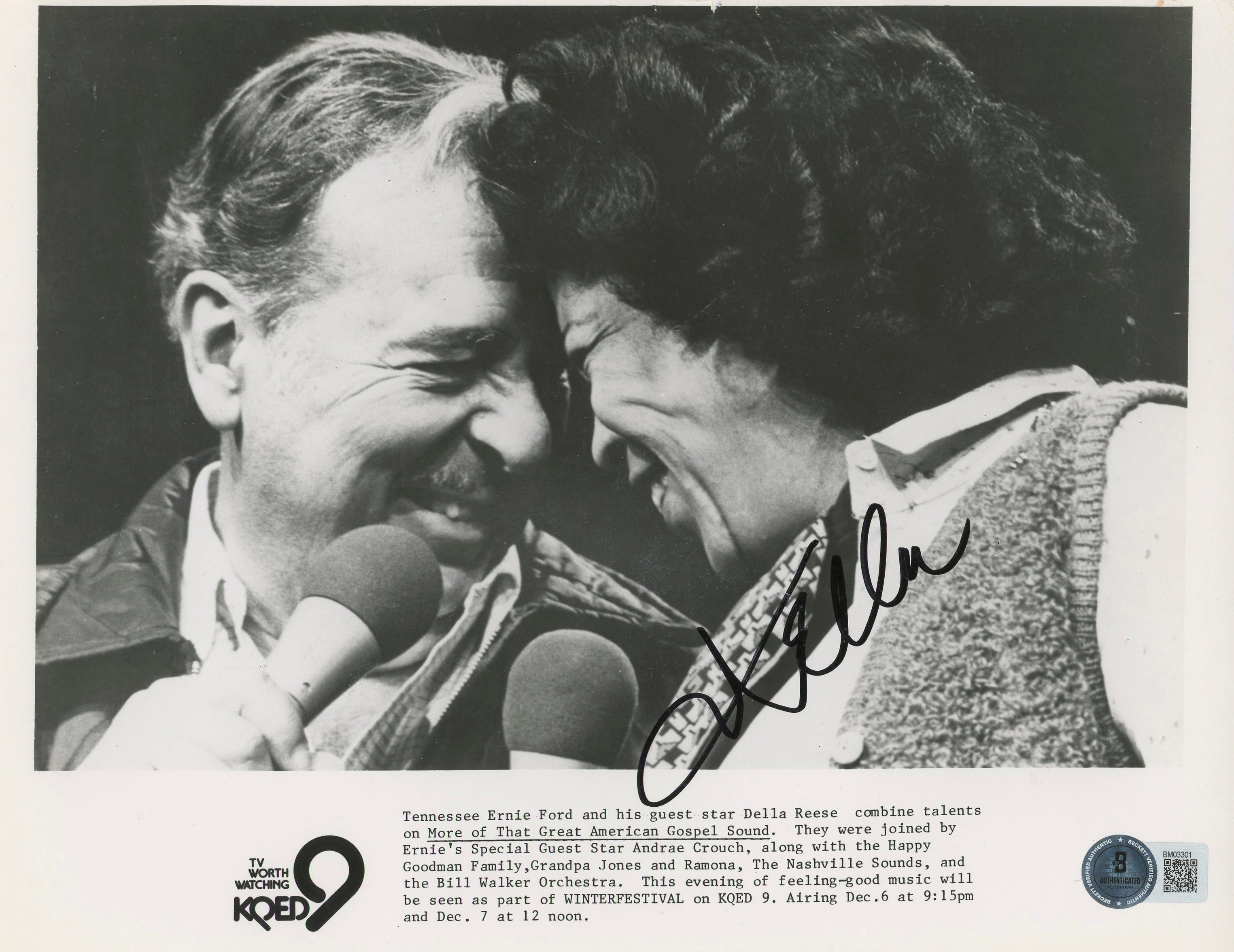 Della Reese Touched by An Angel Authentic Signed 8x10 Photo BAS #BM03301