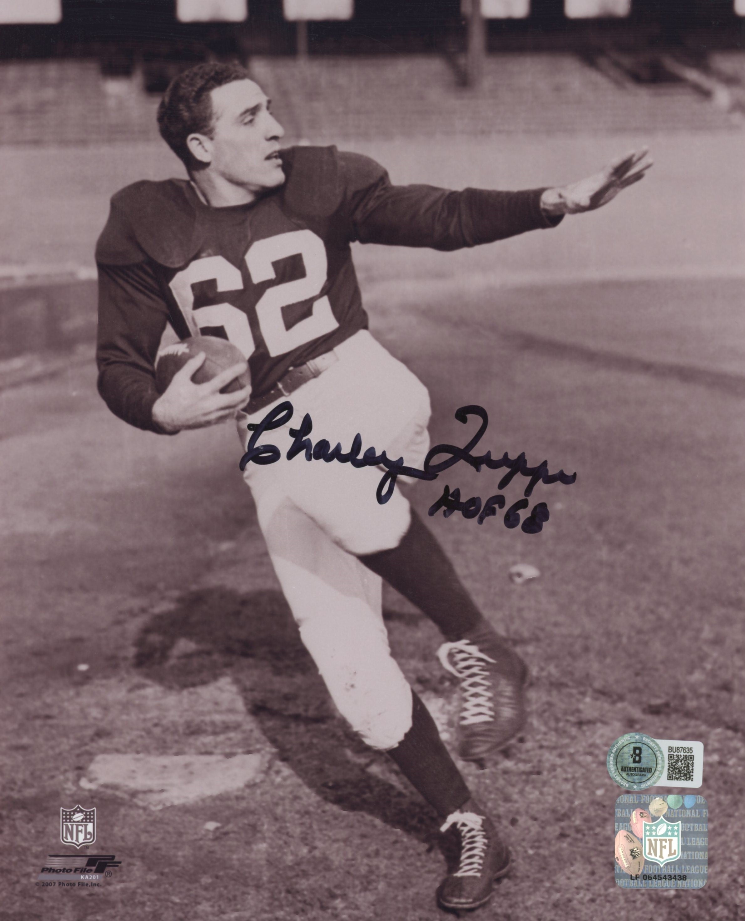 Cardinals Charley Trippi "HOF 68" Authentic Signed 8x10 Photo BAS #BU87635