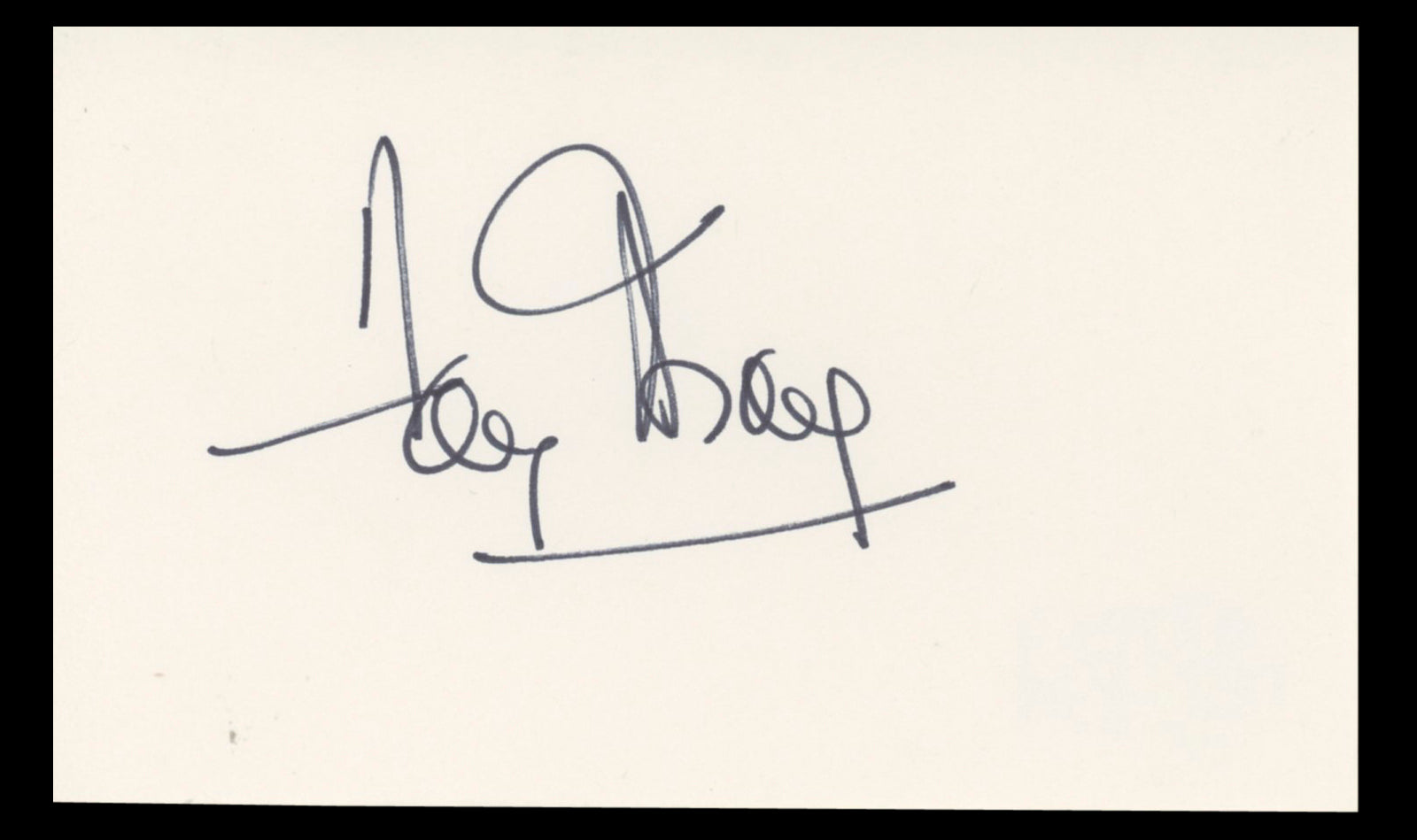 Fay Wray King Kong Authentic Signed 3x5 Index Card Autographed BAS #BT01223