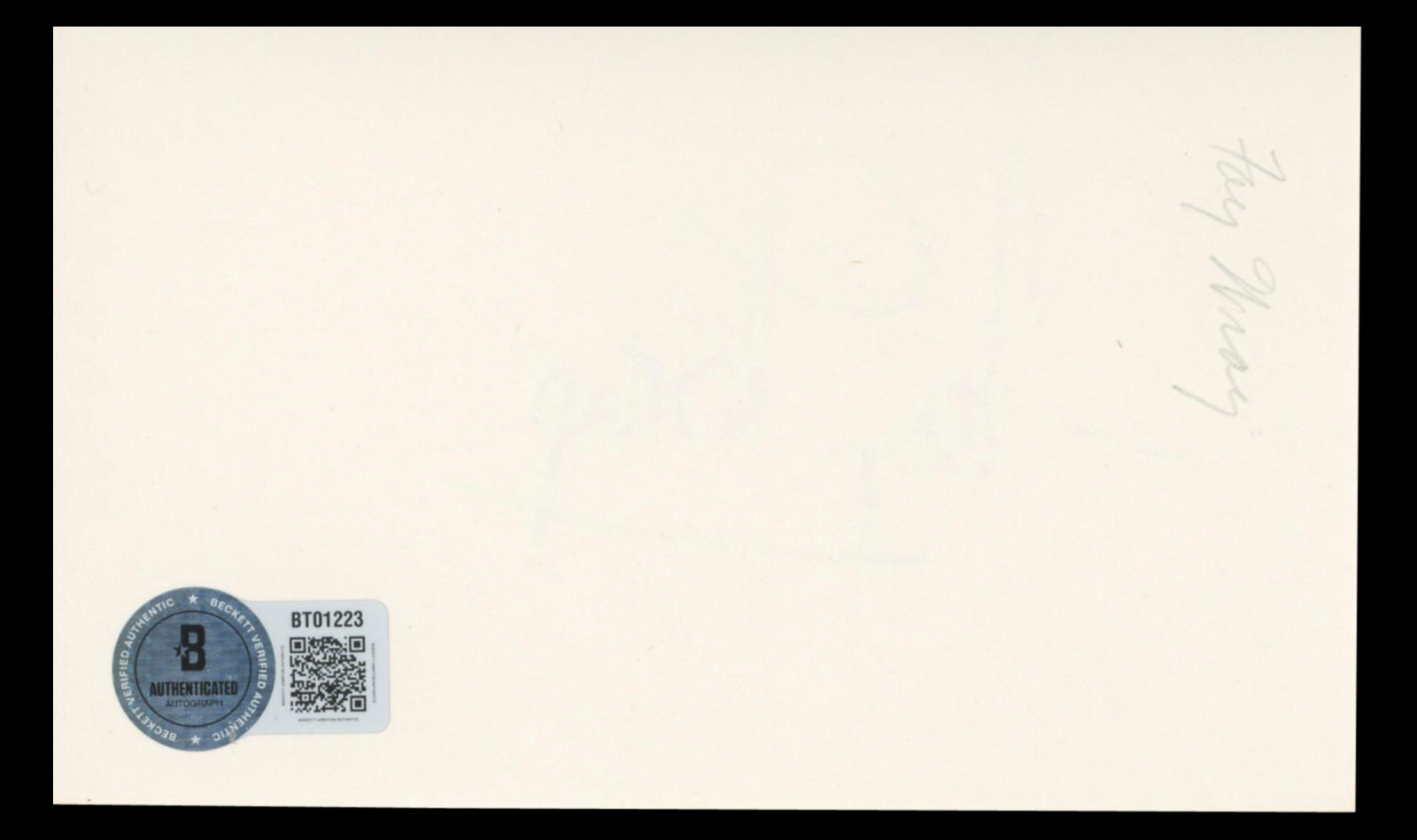 Fay Wray King Kong Authentic Signed 3x5 Index Card Autographed BAS #BT01223