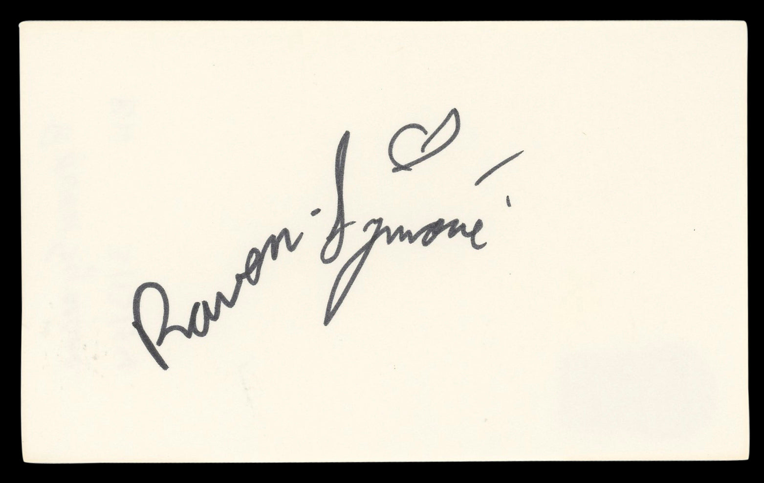 Raven Symone That's So Raven Authentic Signed 3x5 Index Card BAS #BL98781