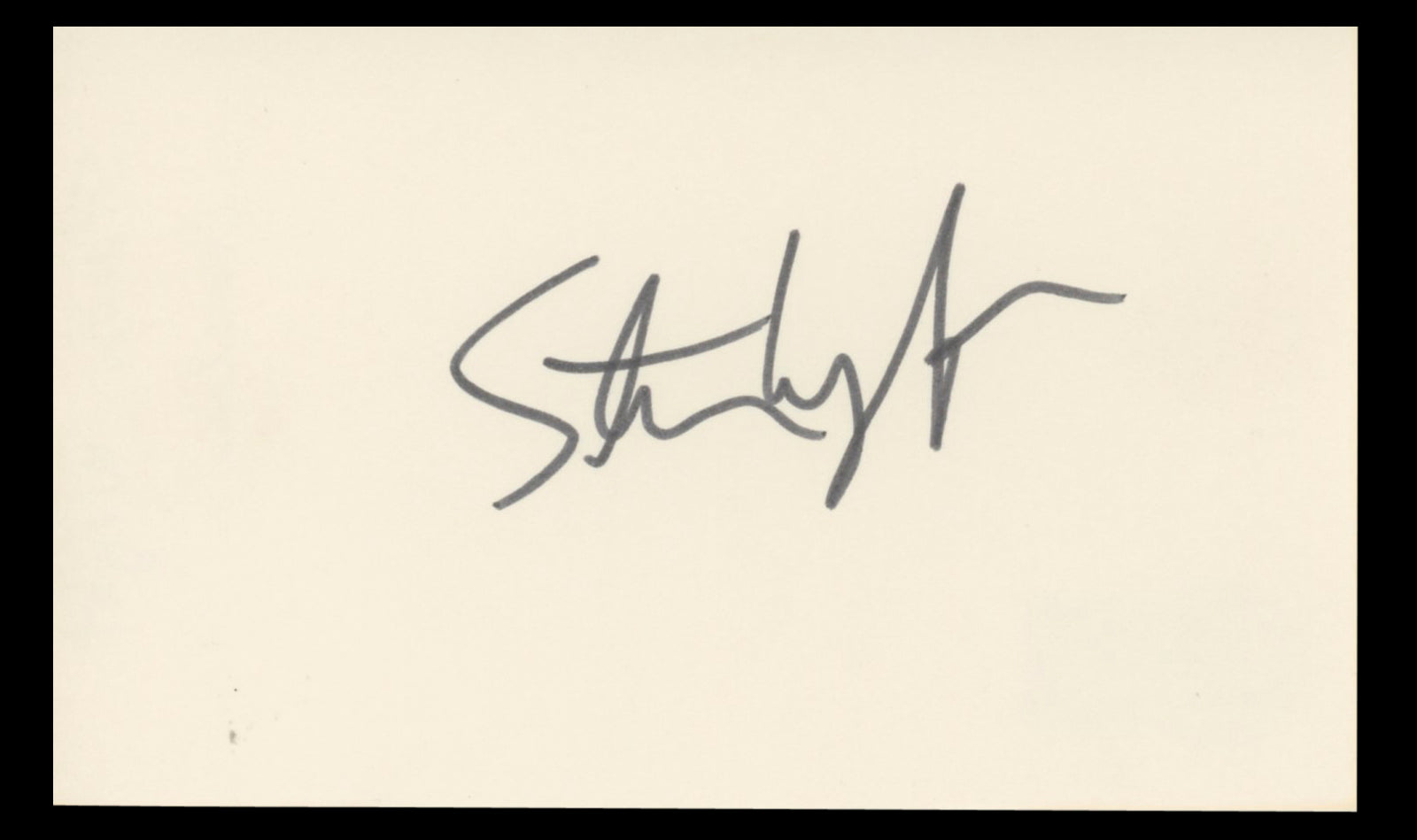 Steven Wright Louie Authentic Signed 3x5 Index Card Autographed BAS #BT01228