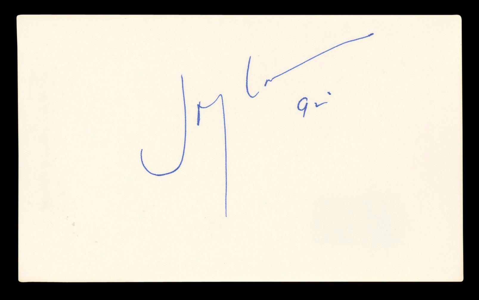 Joey Lawrence Melissa & Joey Authentic Signed 3x5 Index Card BAS #BL96768