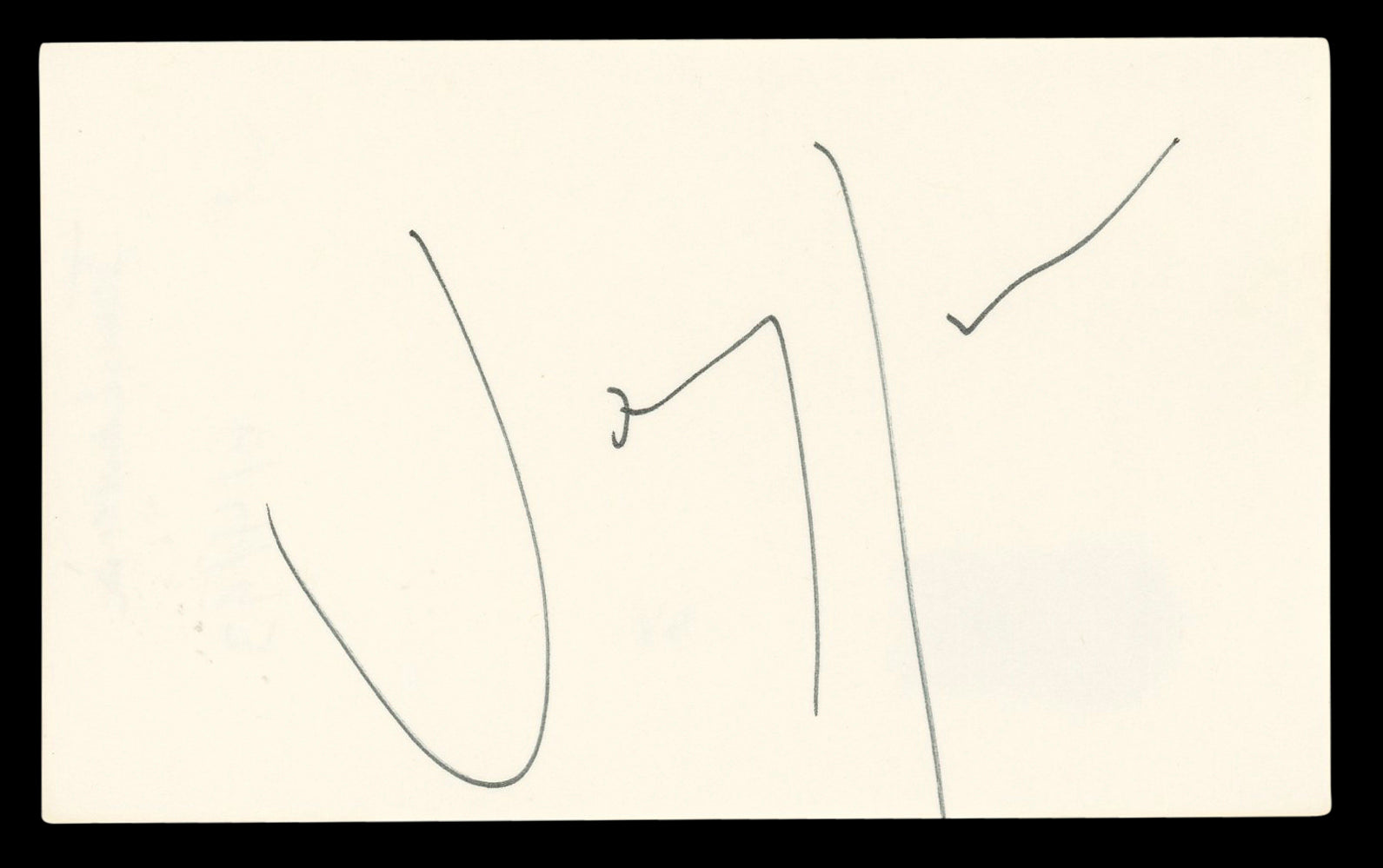 Joey Lawrence Melissa & Joey Authentic Signed 3x5 Index Card BAS #BL96769