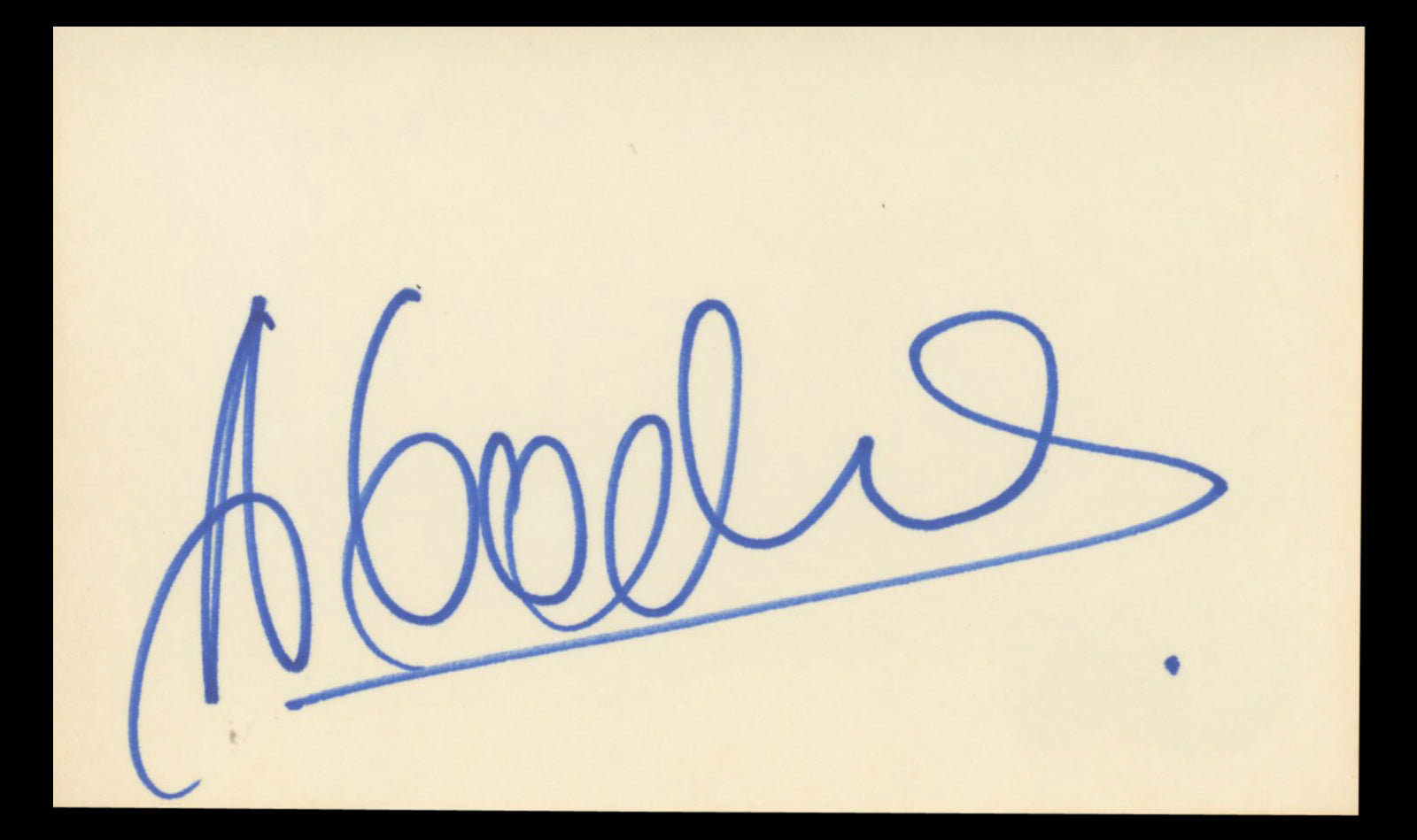 Alexander Godunov Die Hard Authentic Signed 3x5 Index Card BAS #BT01236