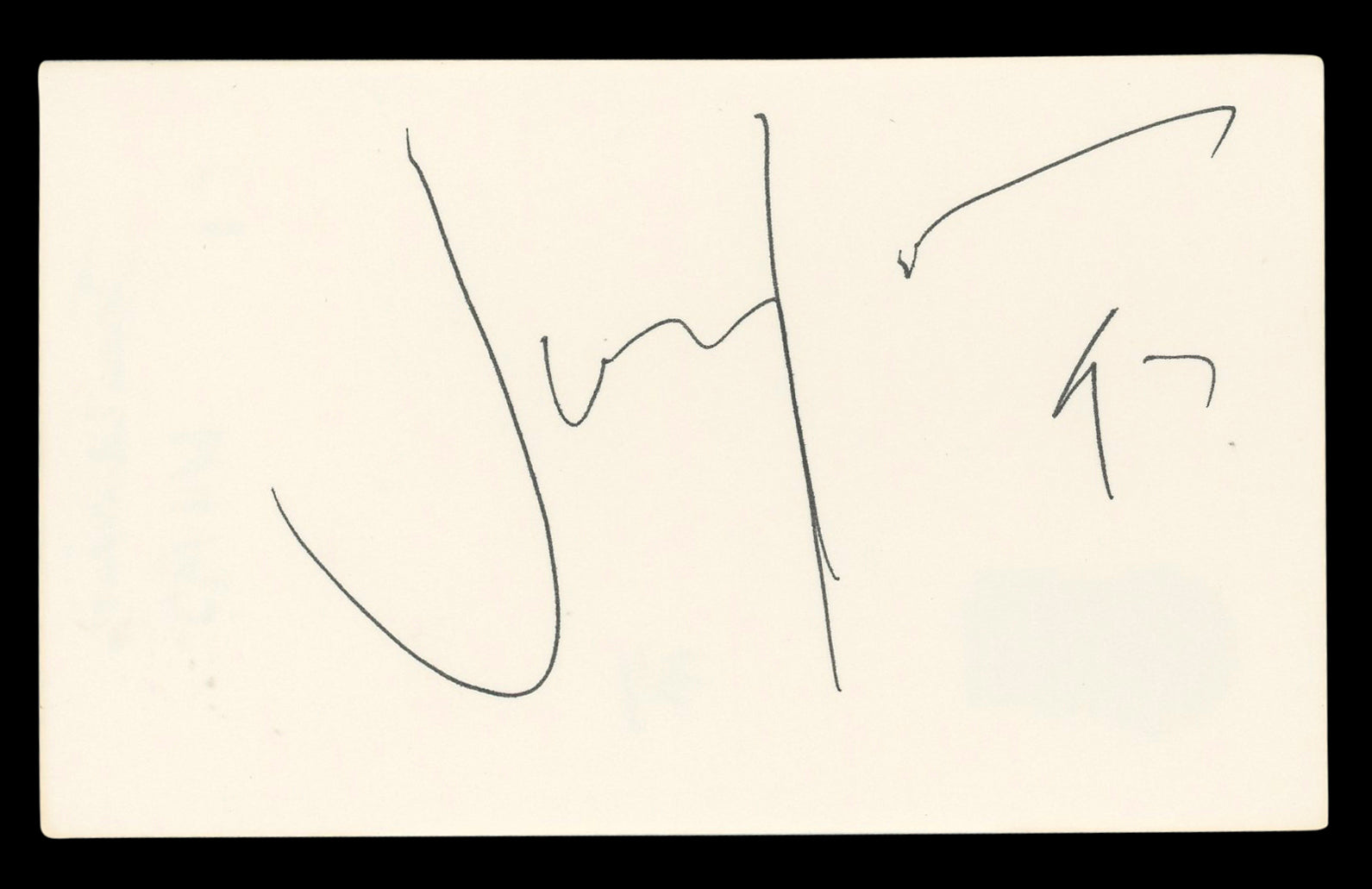 Joey Lawrence Melissa & Joey Authentic Signed 3x5 Index Card BAS #BL96770