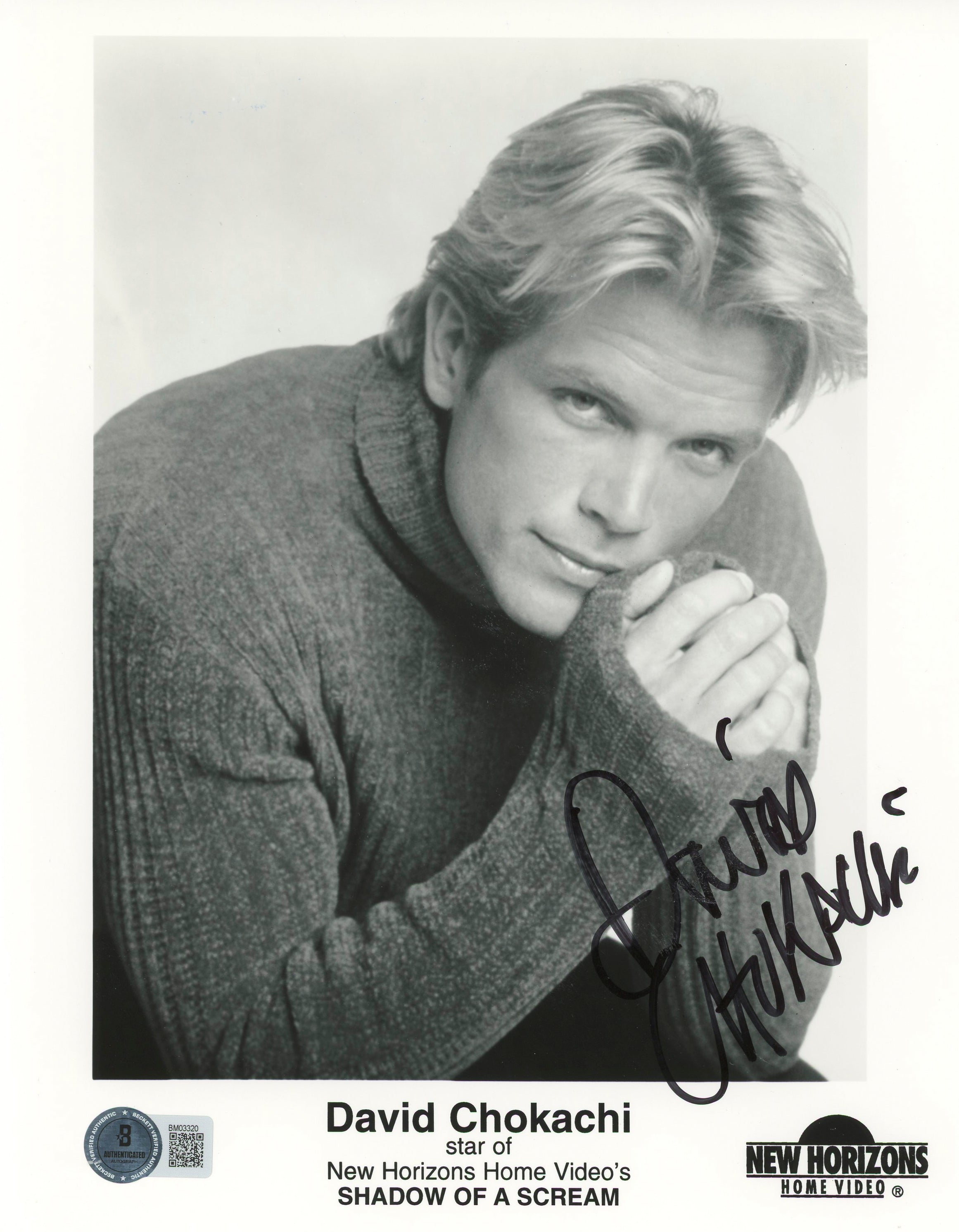 David Chokachi Shadow Of A Scream Authentic Signed 8x10 Photo BAS #BM03320