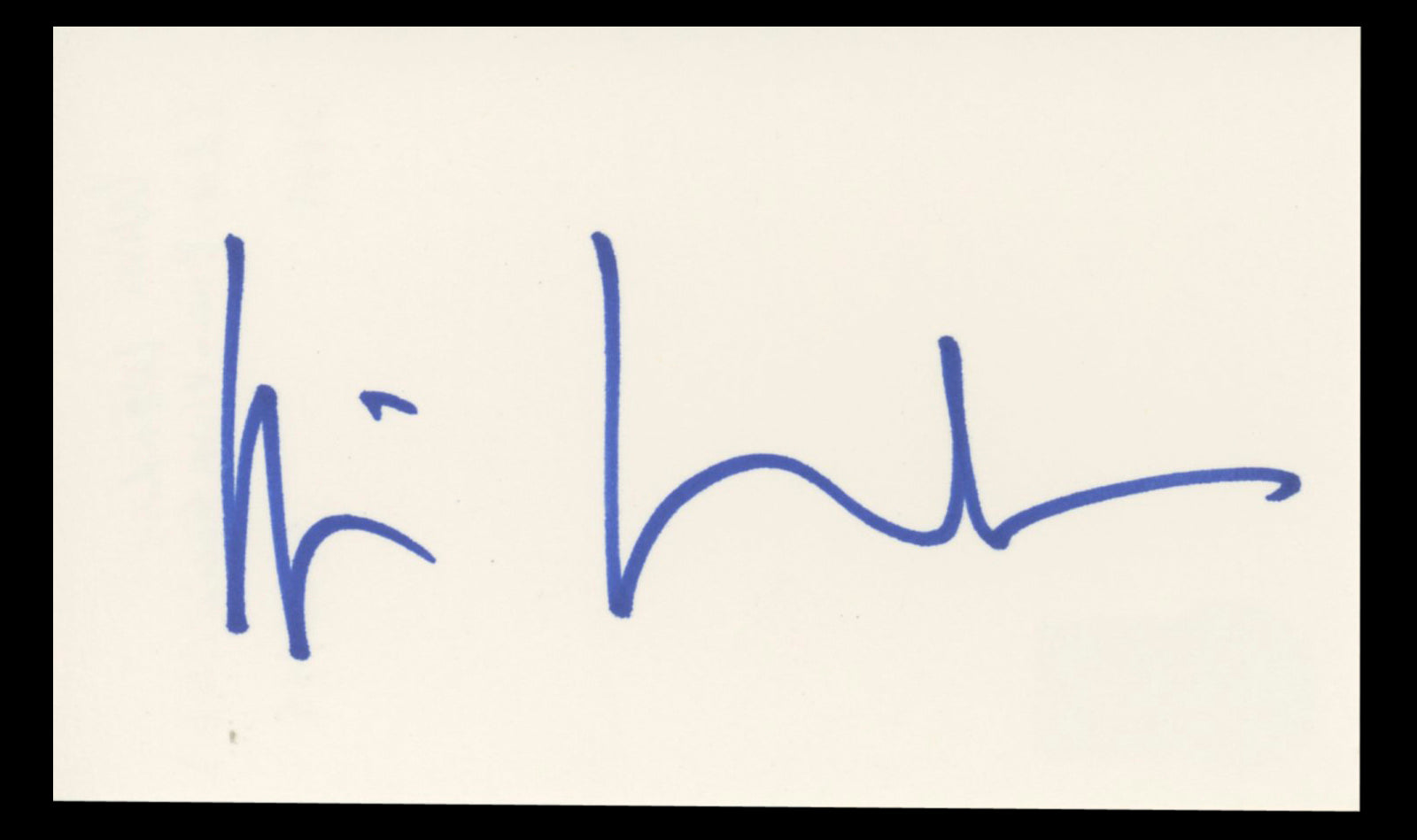 Wim Wenders Buena Vista Social Club Authentic Signed 3x5 Index Card BAS #BT01218