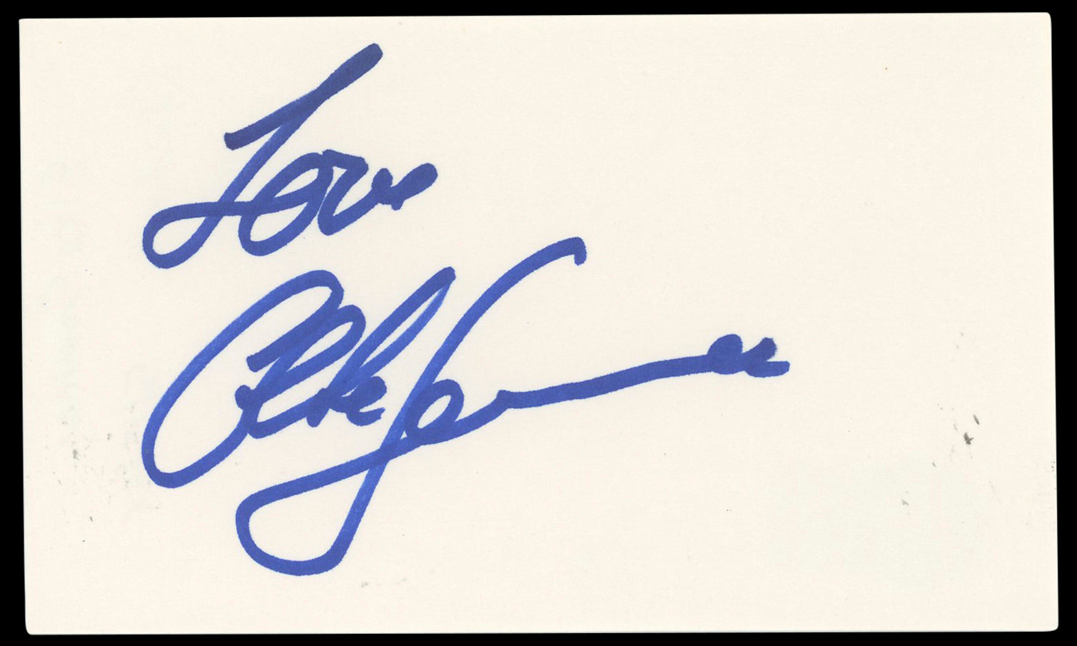 Elke Sommer The Pink Panther Authentic Signed 3x5 Index Card  BAS #BN33227