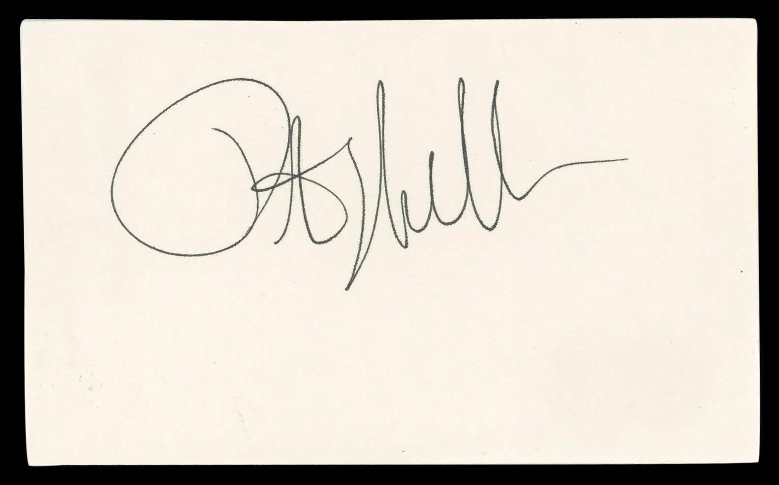 Peter Weller RoboCop Authentic Signed 3x5 Index Card Autographed BAS #BL98771